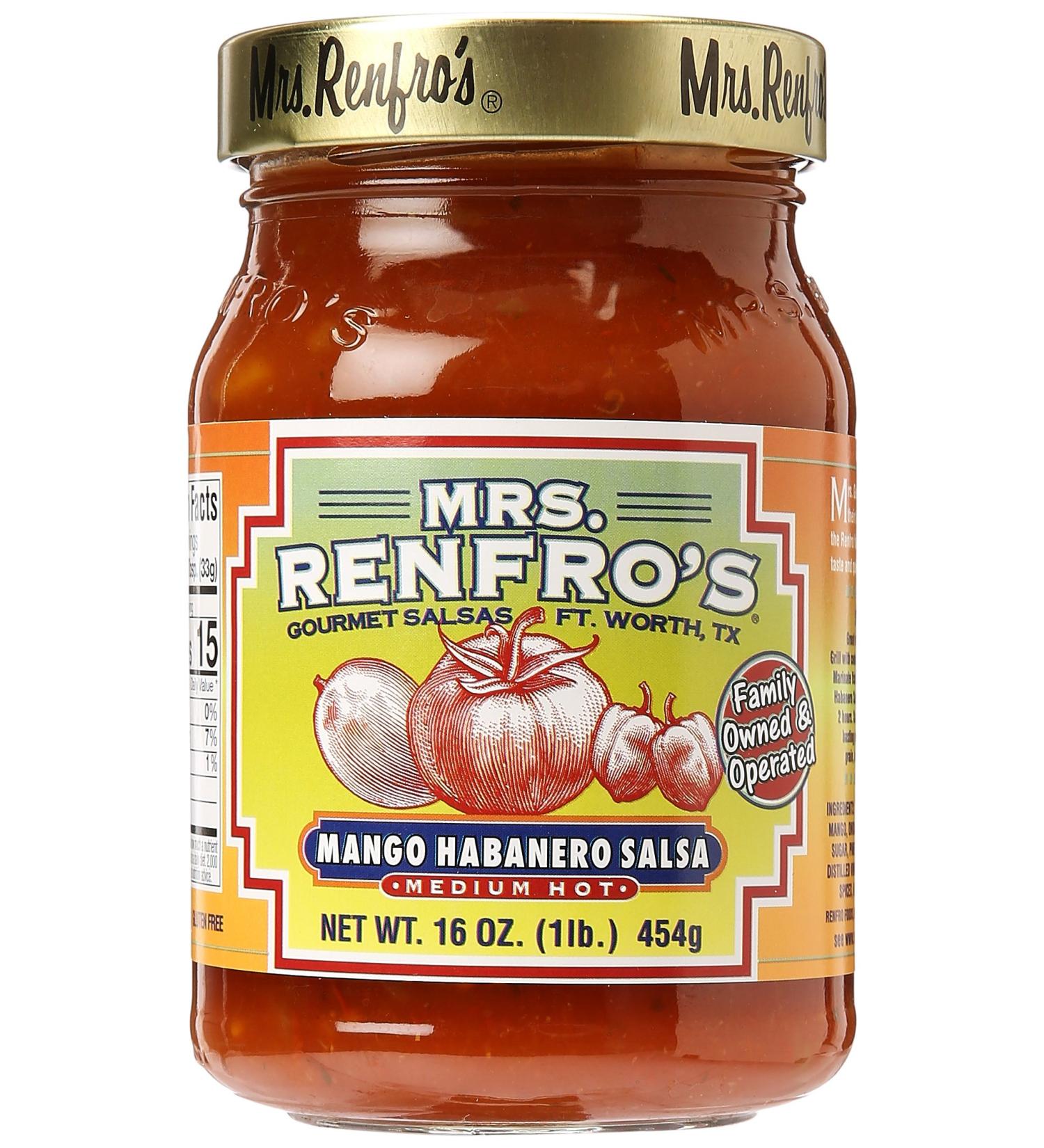 Mrs. Renfro's Mango Habanero Salsa - Spicy & Sweet Fusion | Buy Online - Buy Online on GoSupps.com