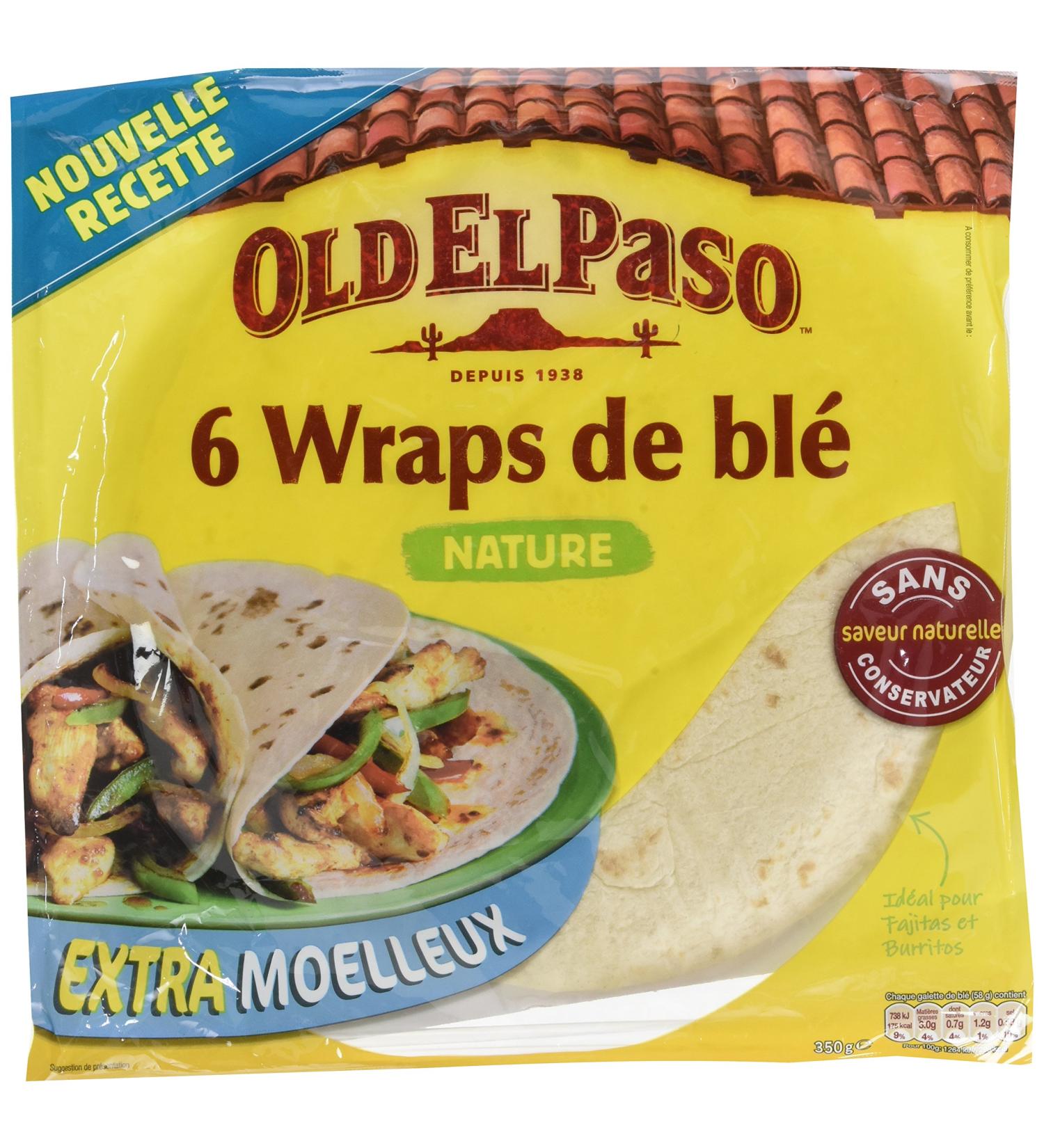Old el paso Natural Wheat Wraps 350 g - Buy Online on GoSupps.com