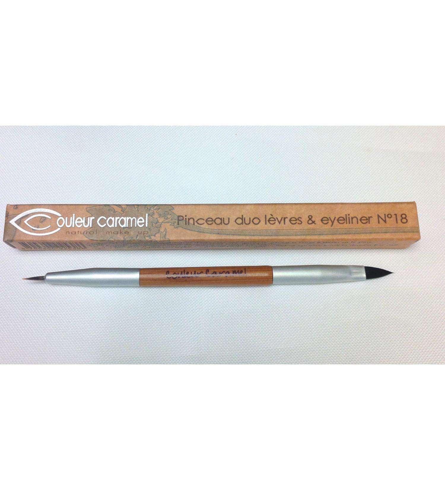 Couleur Caramel Double brush for lips and eyeliner no 18