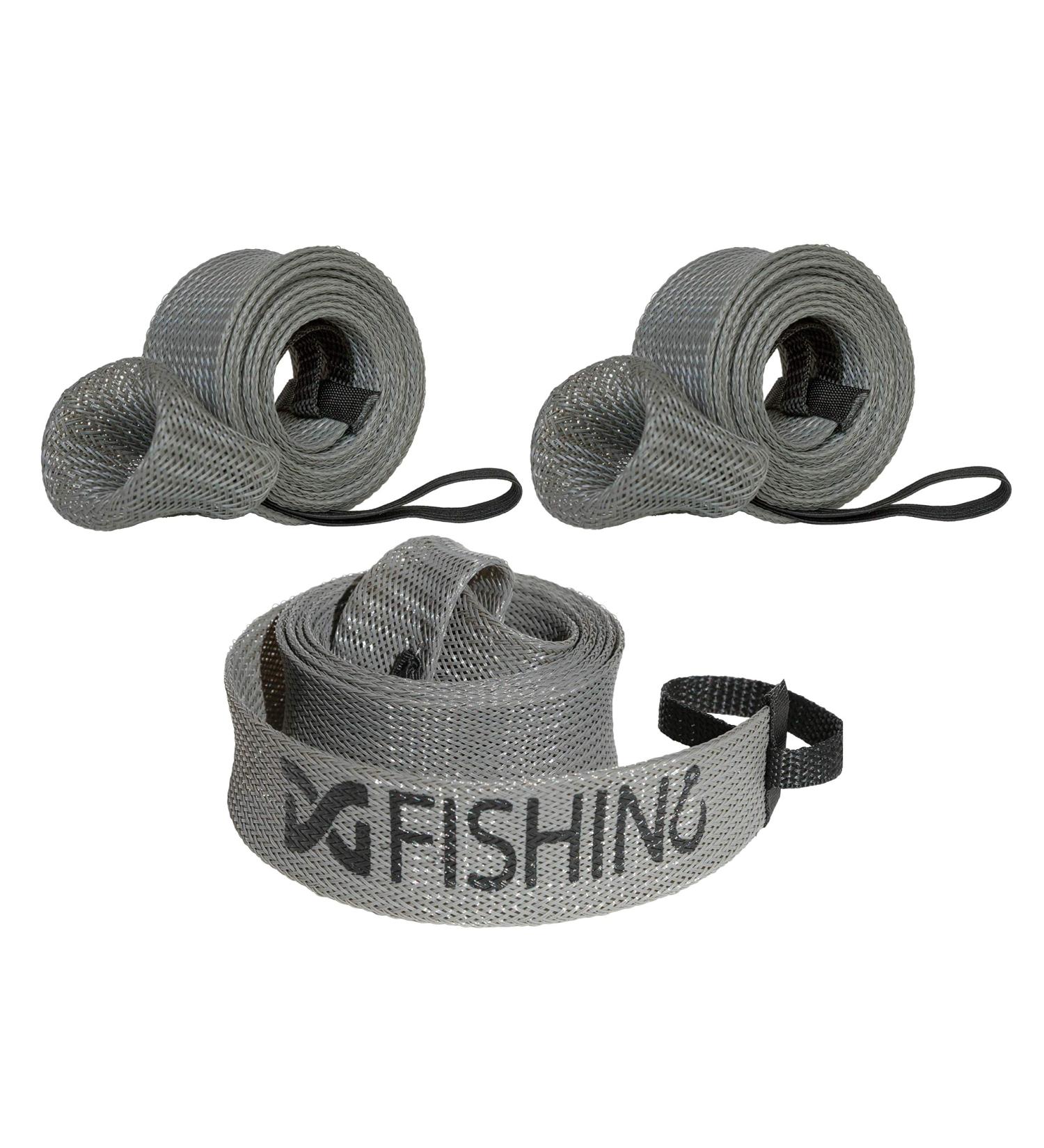 DynoGoods Fishing Rod Sleeve 3 Pack - 7ft 10in Casting Rod Protector Gray - Buy Online on GoSupps.com