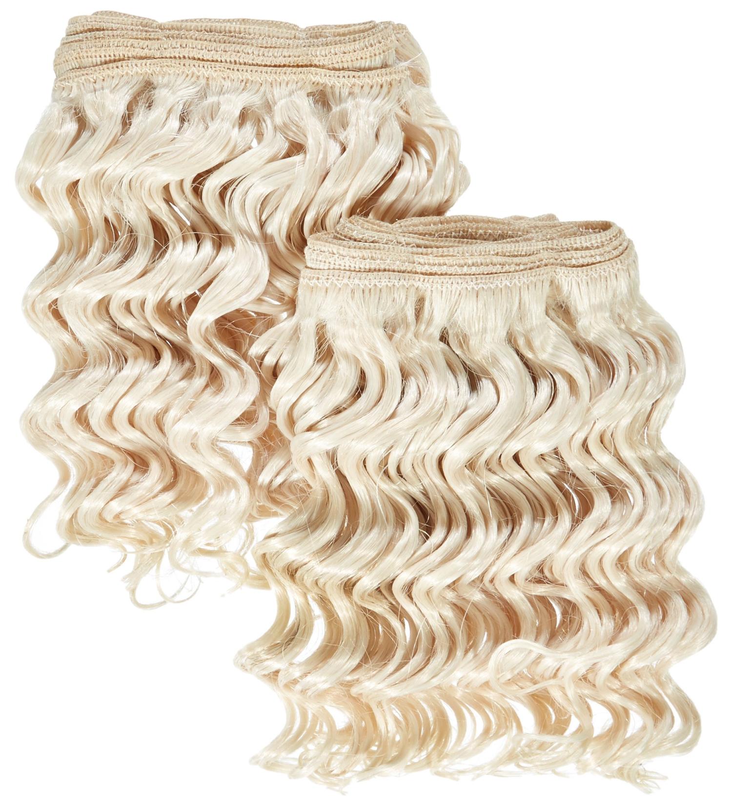 Chear Deep Wave 2-in-1 Weft Human Hair Extension with Premium Blend Weave Number 613 Bright Blonde 8-Inch - Buy Online on GoSupps.com