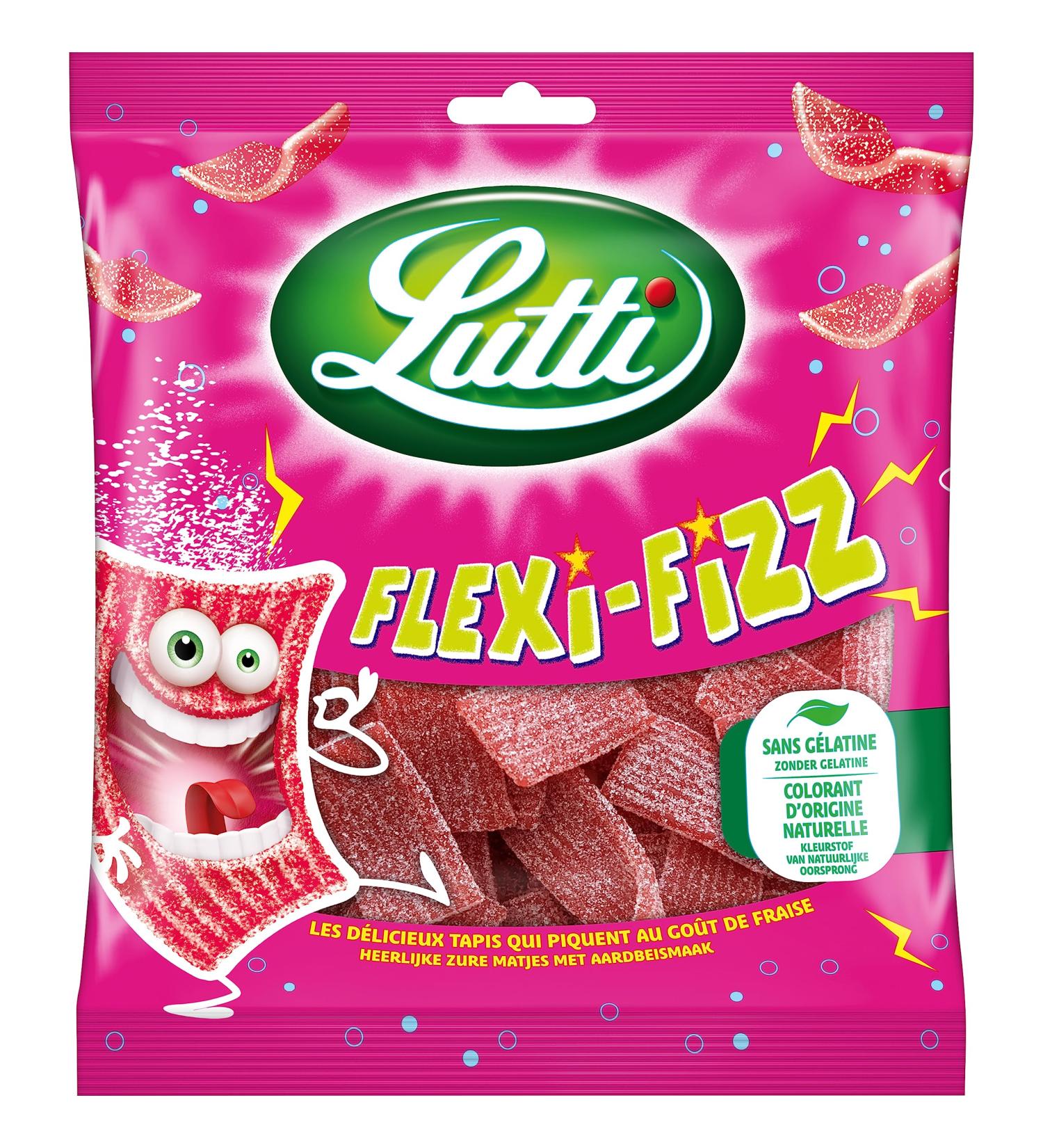 Lutti Fraise Flexi-Fizz Fili Tubs 225 g - Buy Online on GoSupps.com