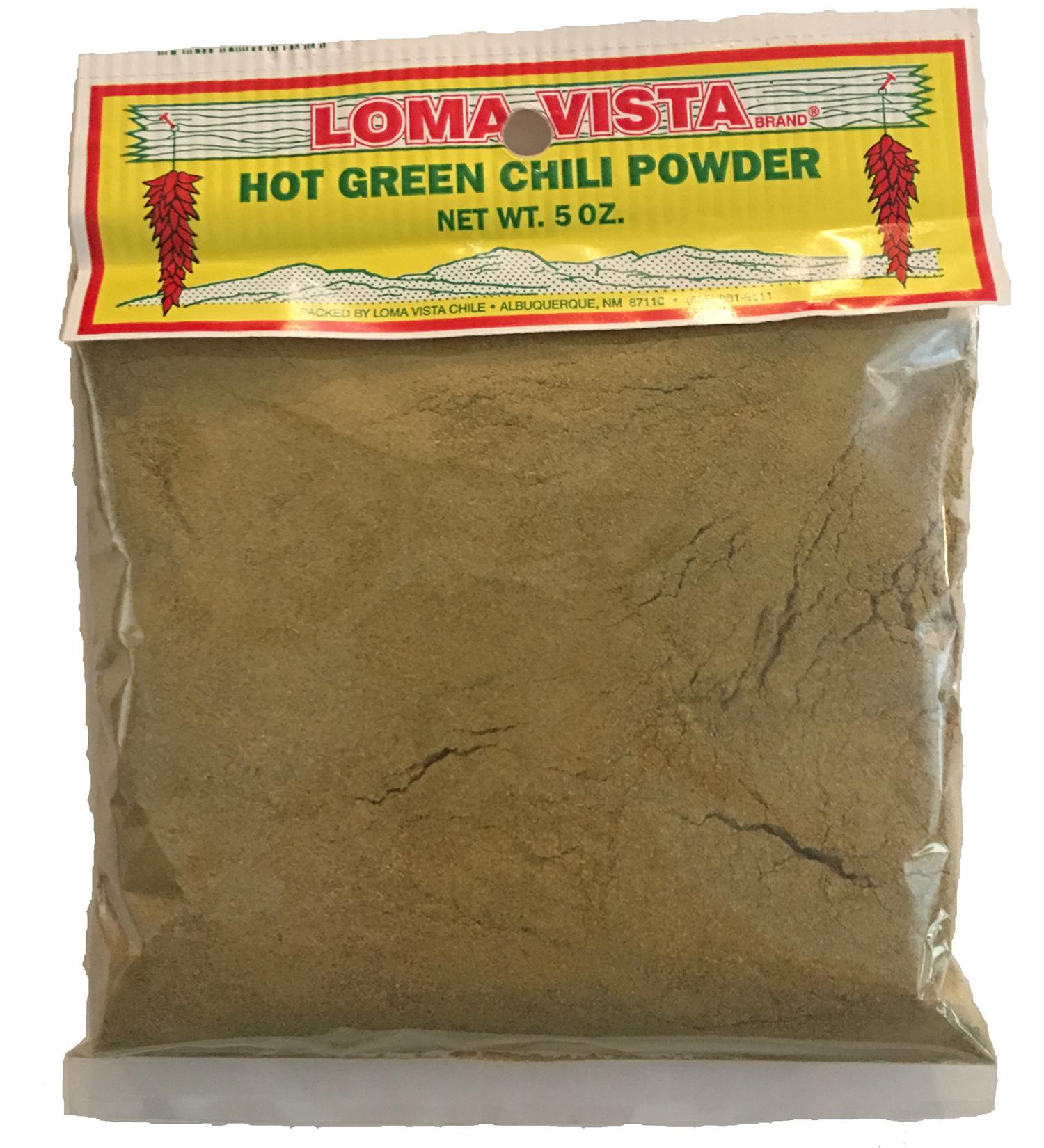 Loma Vista Hot Hatch Green Chili Powder, 5 Ounces