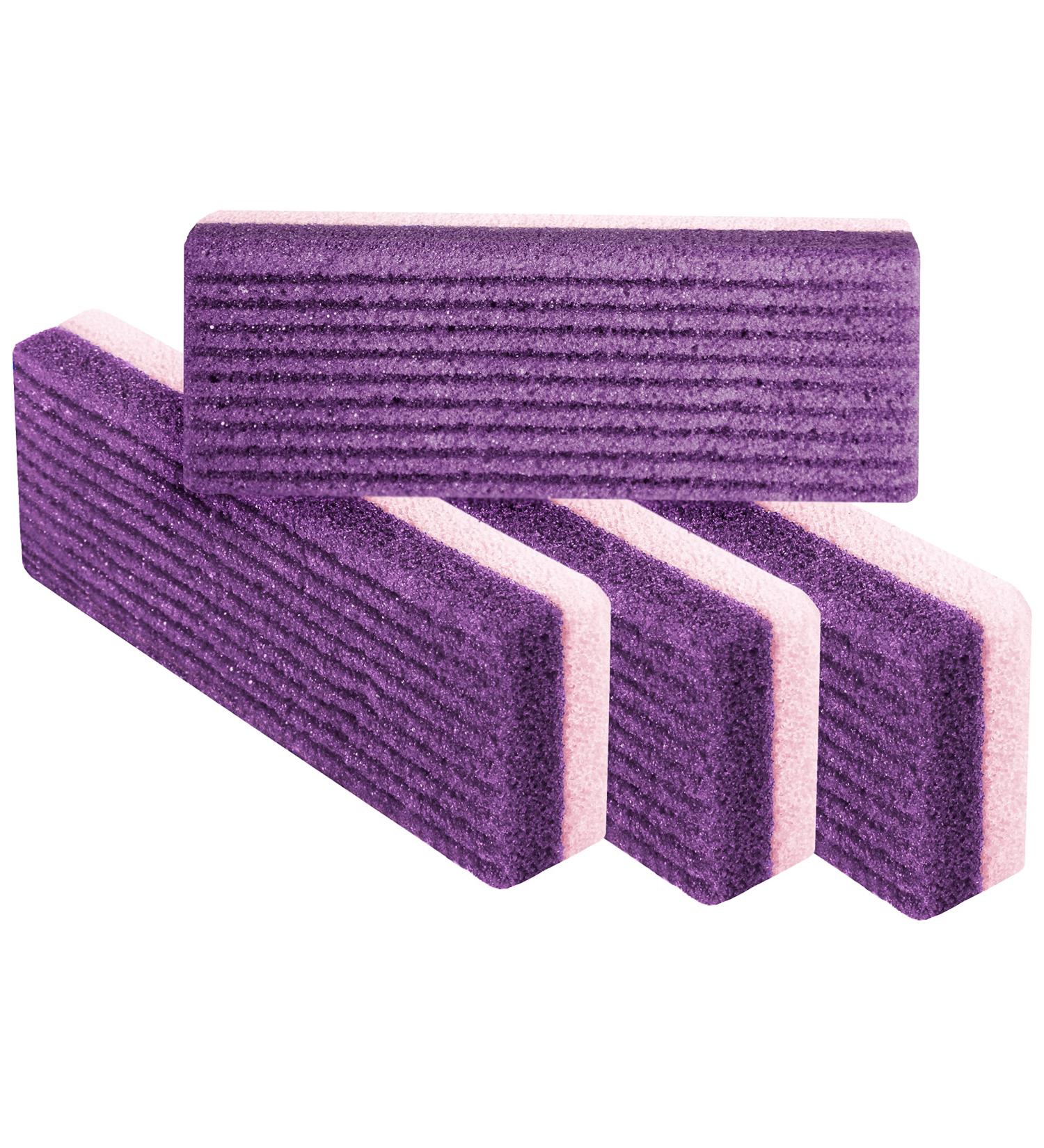 Purple Love Natural Pumice Stone - Professional Exfoliating Rock for Feet, Hands & Body - Dead Skin & Callus Removal - 2-in-1 Scrubber - Buy Online on GoSupps.com