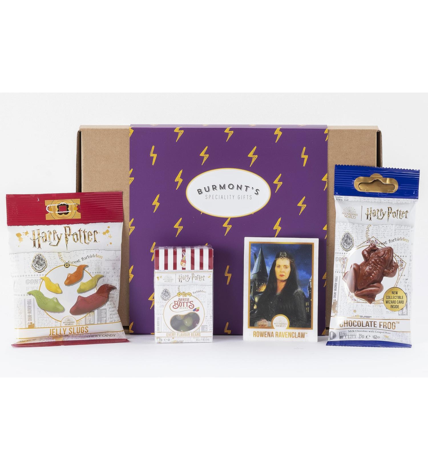 Harry Potter Sweets & Chocolate American Selection Box - Chocolate Frog Bertie Bott's Beans & Jelly Slugs. Hamper Exclusive To Burmont's - Buy Online on GoSupps.com