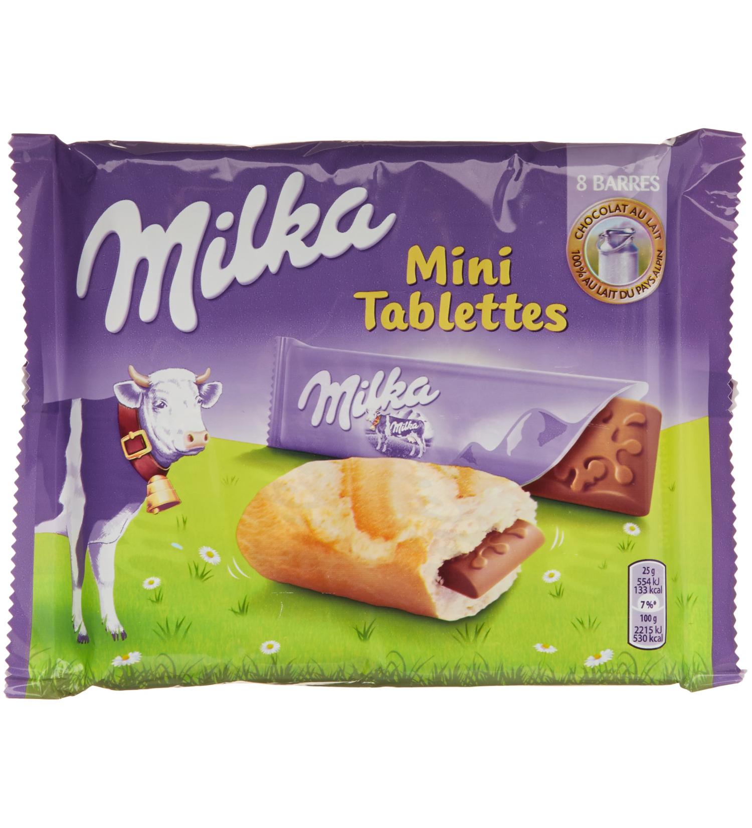 Milka Mini tablet - Pack of 8x25g - Buy Online on GoSupps.com