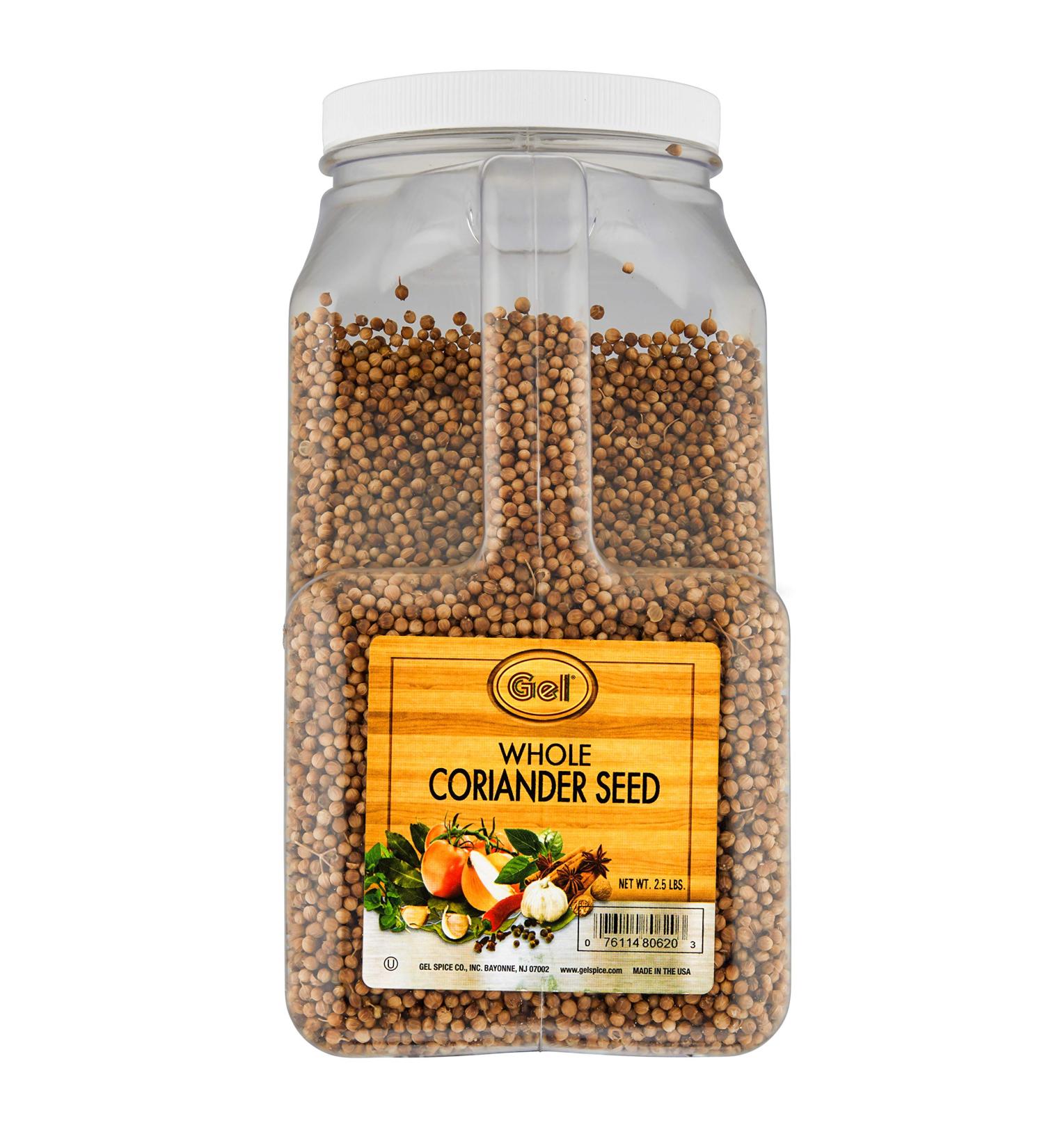 Gel Whole Coriander Seeds Bulk Size 2.5 LB