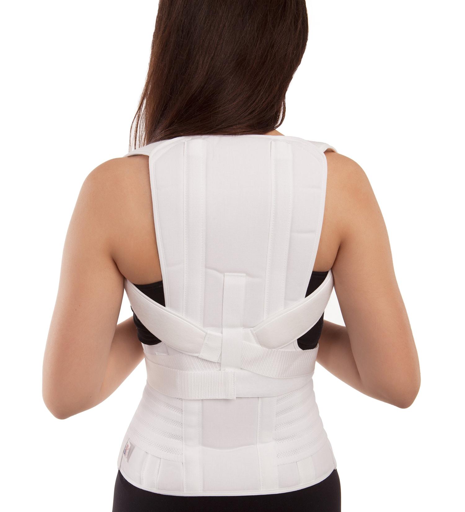 Buy GABRIALLA Mid & Lower Back Posture Corrector for Women - TLSO-250 Large White | Enhance Posture & Comfort - International Shipping - Buy Online on GoSupps.com