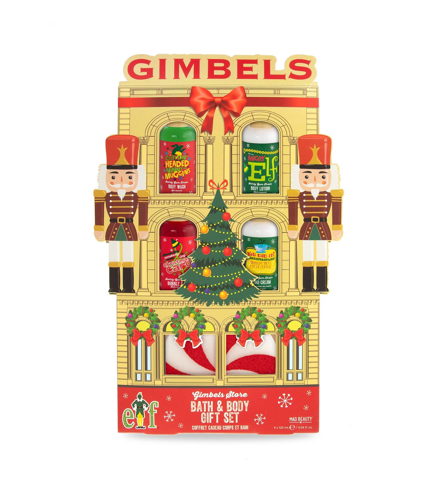 MAD Beauty Warner Bros Elf Gimbels Bath & Body Set - Travel Size Body Wash Bubble Bath Lotion & Hand Cream - Swirly Gum Drop Scented Gift Set - Buy Online on GoSupps.com
