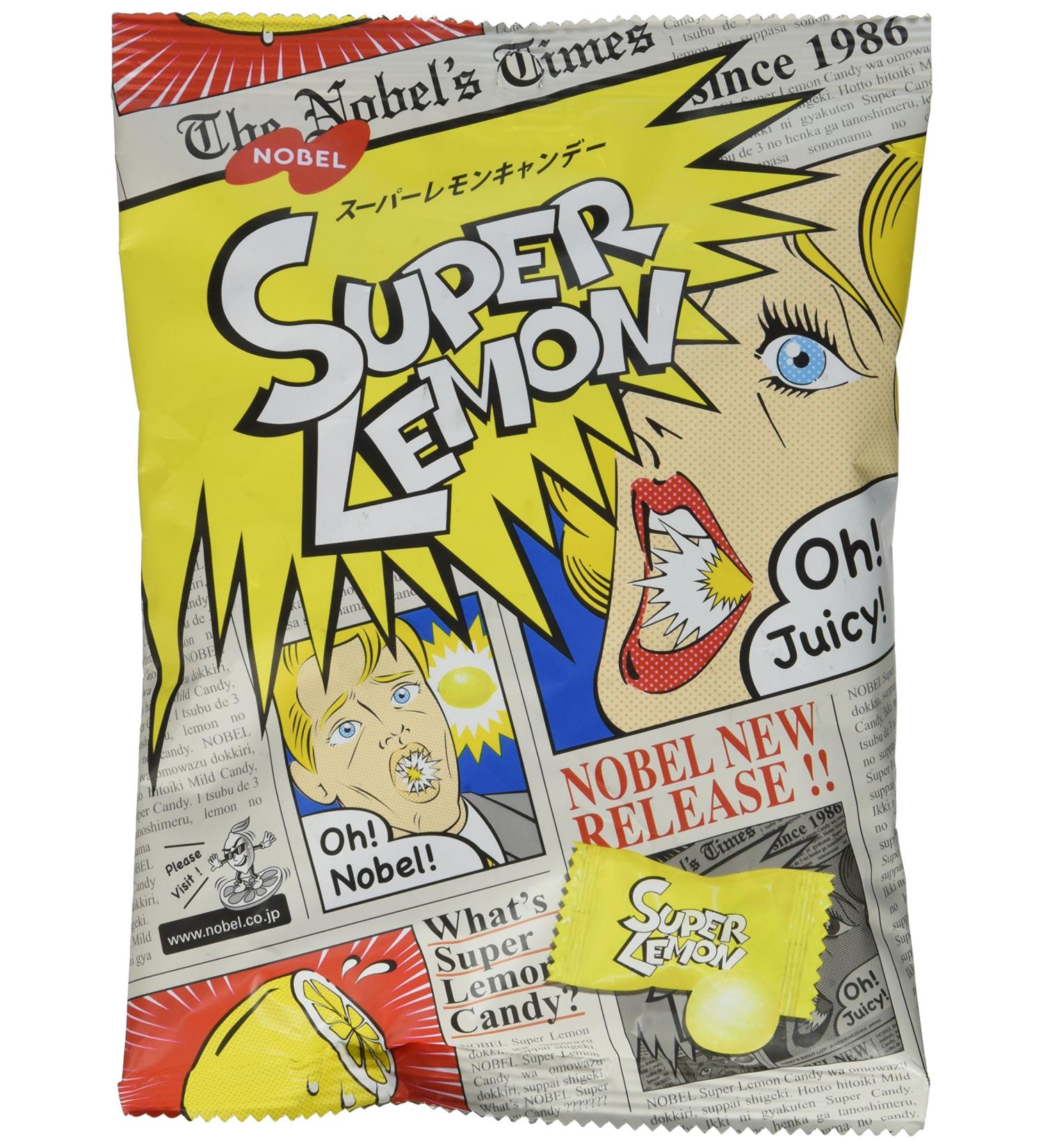 Japanese Extreme Super Sour Lemon Flavored 3 Layered Intense Candy Challenge 1 Count (Pack of 1)