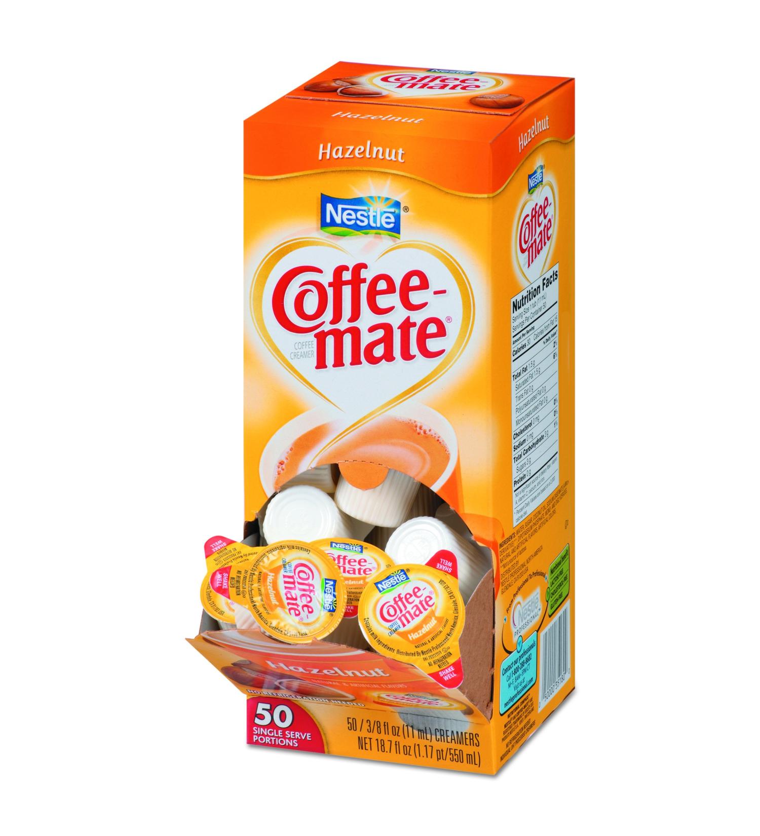 Coffee-mate Hazelnut Creamer 0.375oz (Pack of 50) - 35180BX | Buy Online - Buy Online on GoSupps.com