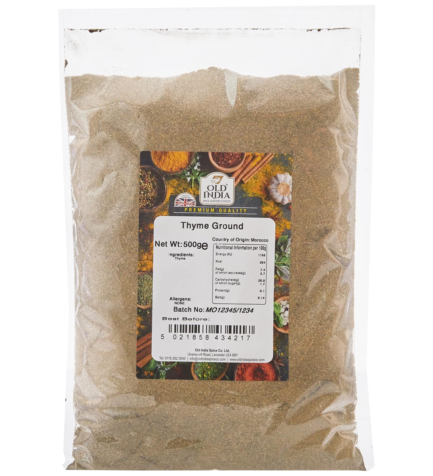 Old India Thyme Ground 500g - Premium Quality Spice for Culinary Delights - Buy Online on GoSupps.com