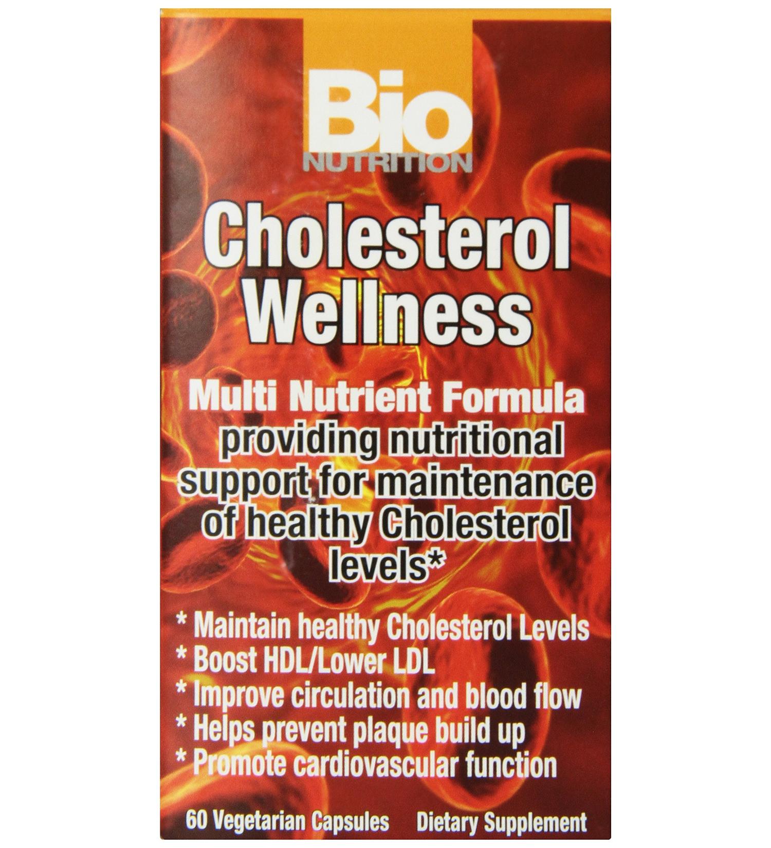 Bio Nutrition Cholesterol Wellness Vegi-Caps - 60 Count for Heart Health - Buy Online on GoSupps.com