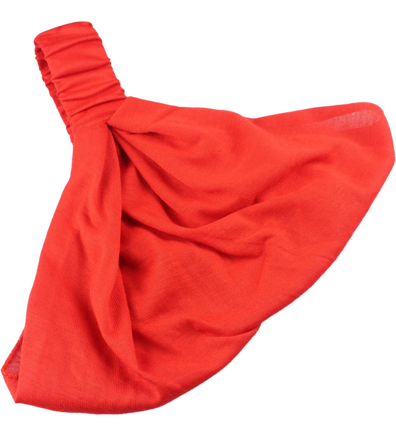 Headwrap Headband Elasticated Head Wrap Cotton In Many Colours Stretchy 3 In 1 Red