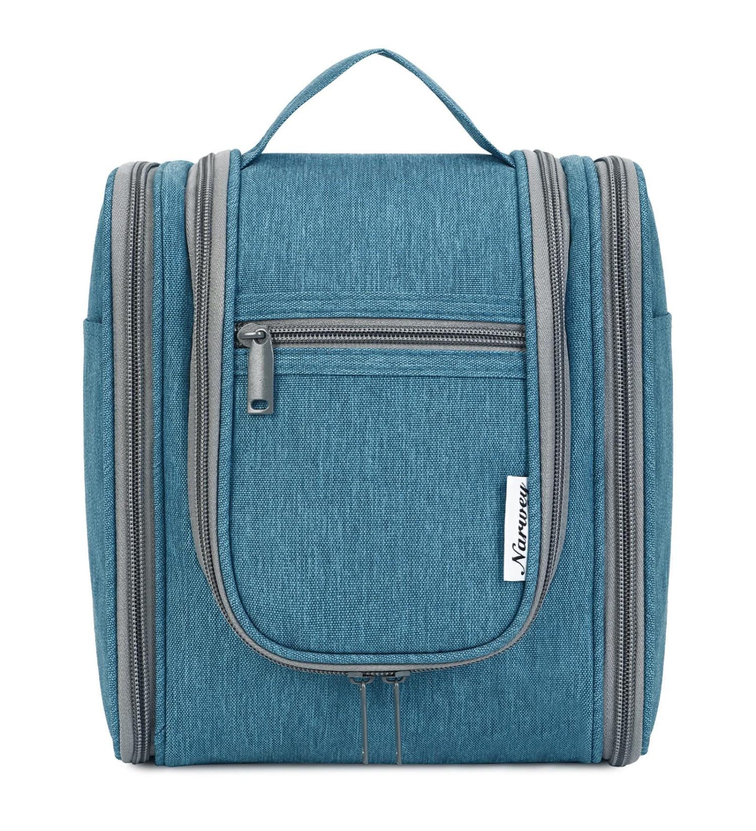 Women's Medium Navy Blue Travel Hanging Toiletry Bag & Makeup Organizer - Buy Online on GoSupps.com