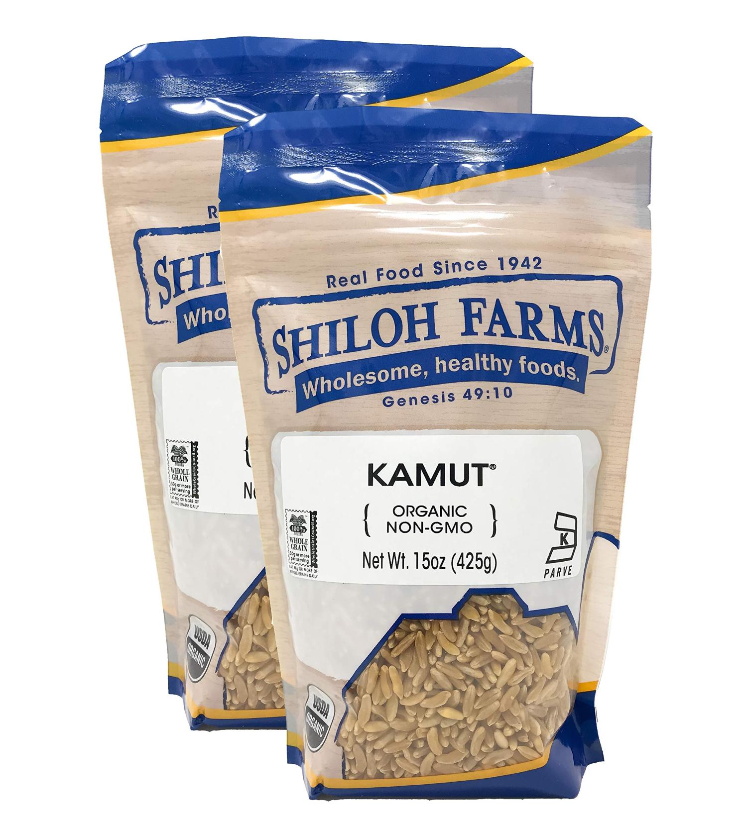 Shiloh Farms Organic Kamut Grain 15 oz - 2 Pack | Premium Quality Ancient Grain - Buy Online on GoSupps.com