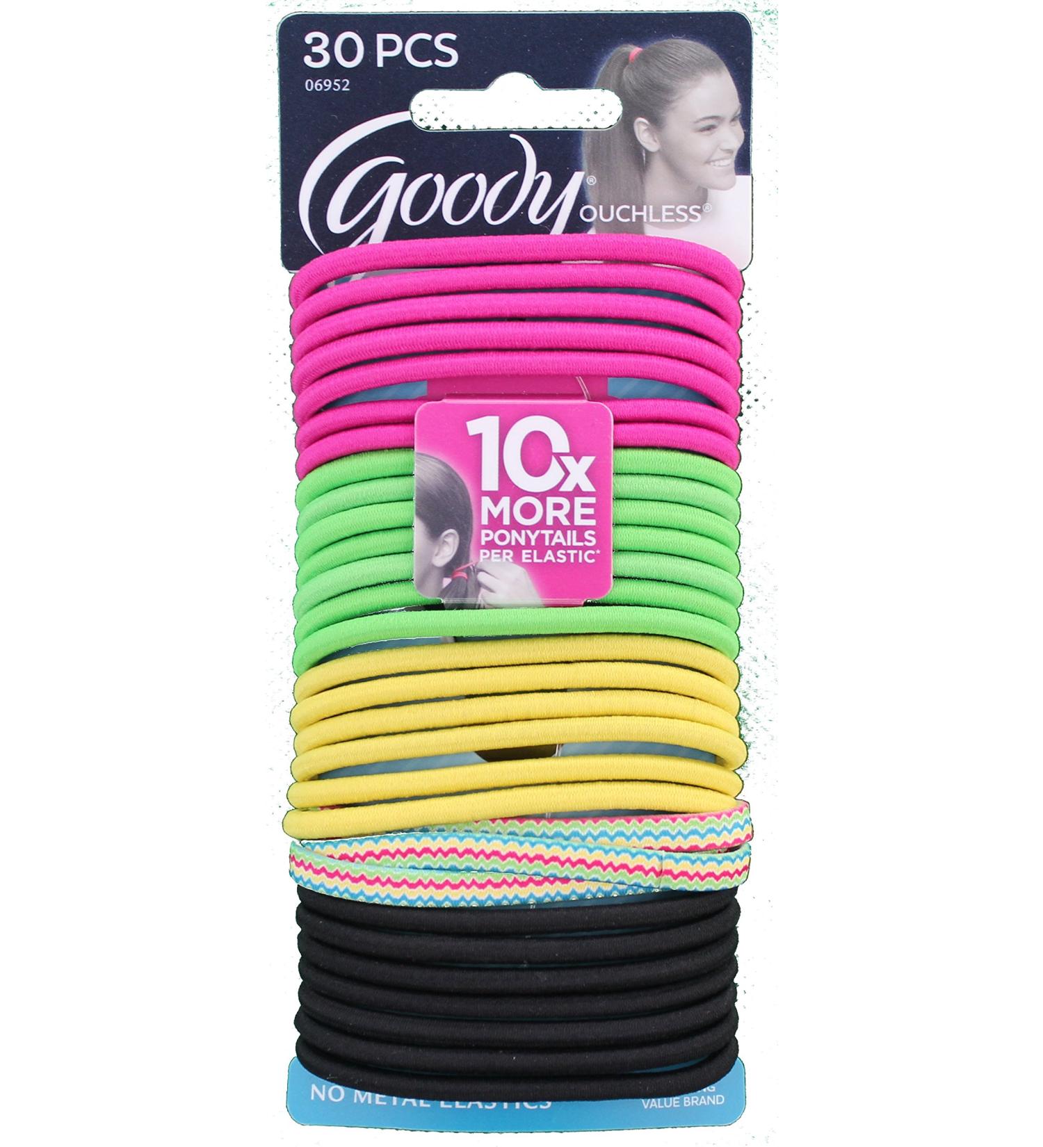 2 Packs 60 Pieces Goody Ouchless Ponytail Holders