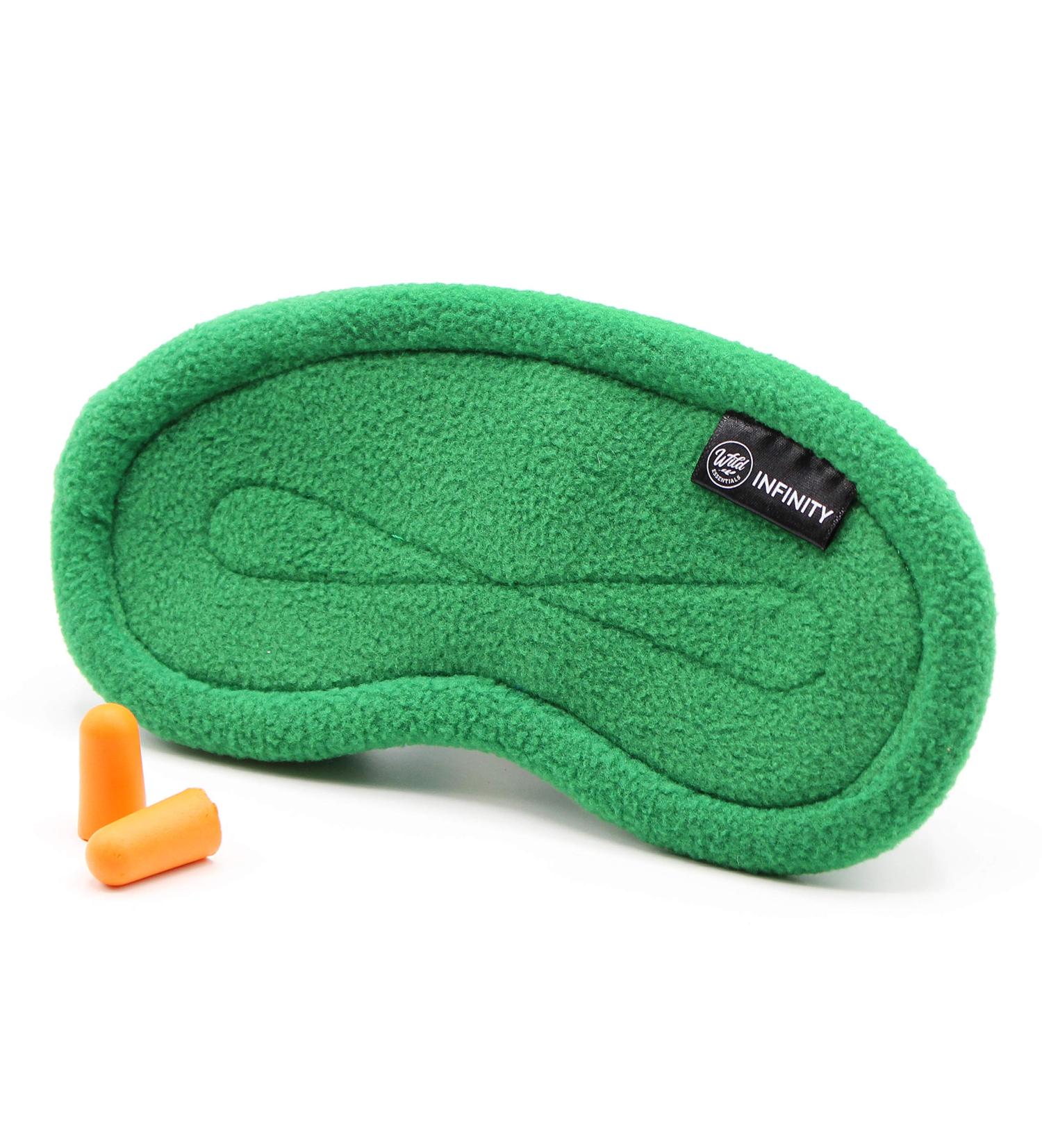 Wild Essentials Infinity Fleece Luxury Sleep Mask - Green Goddess - Buy Online on GoSupps.com