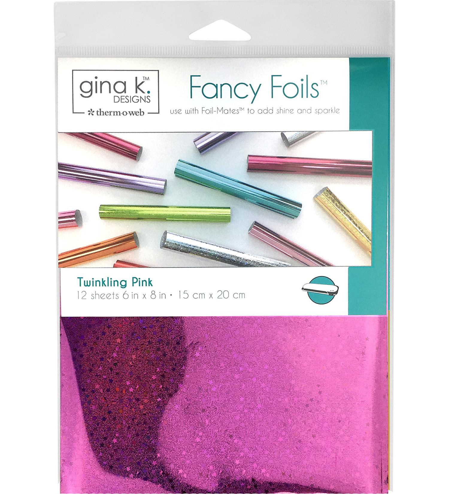Gina K Designs GINA K Fancy FOIL6X8 TWKLG  us:one size  Twinkling Pink Holographic