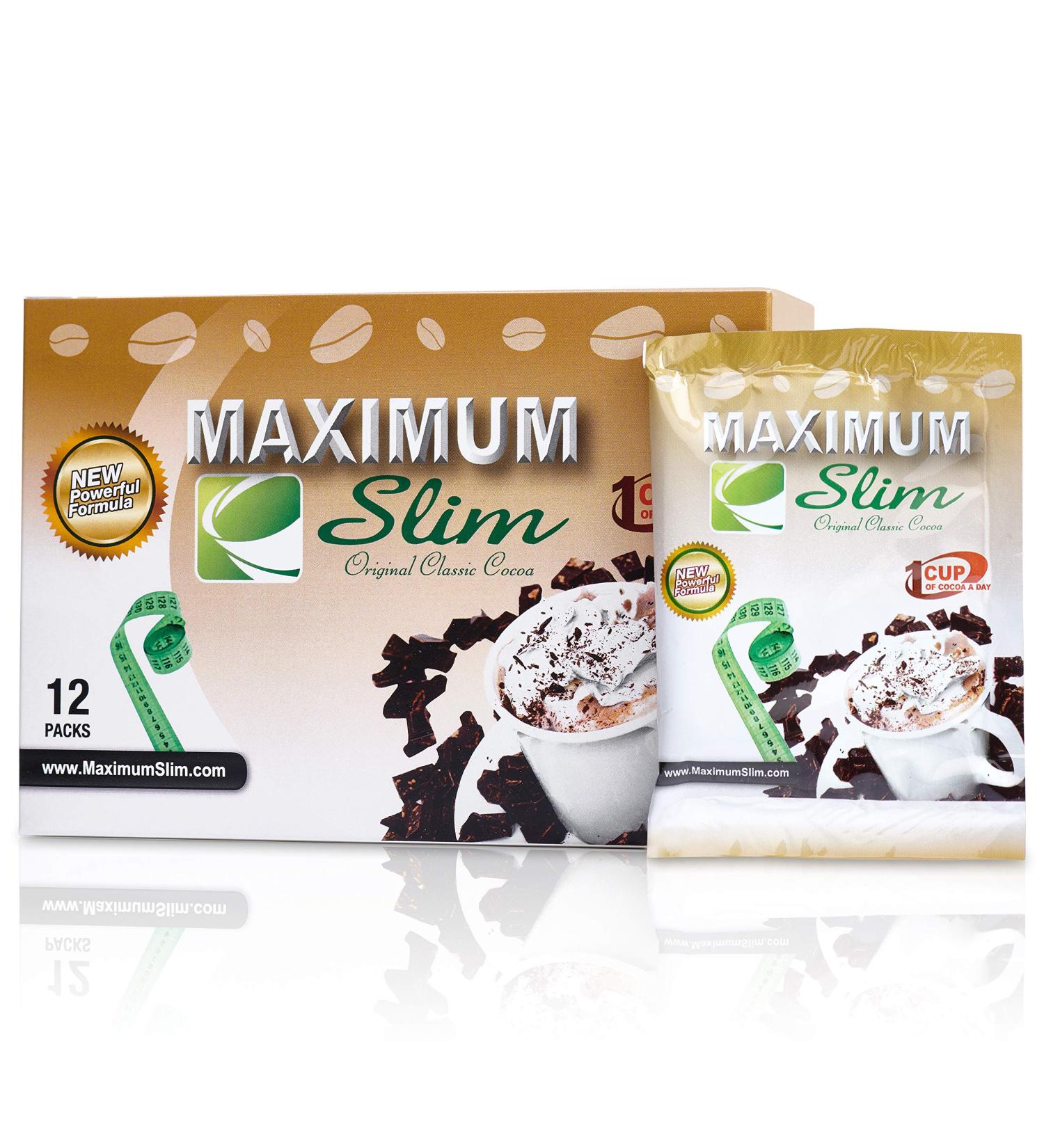Premium Organic Instant Cocoa for Weight Loss, Fat Burn & Detox - Green Coffee Bean Extract & Natural Herbs - 12ct - Buy Online on GoSupps.com