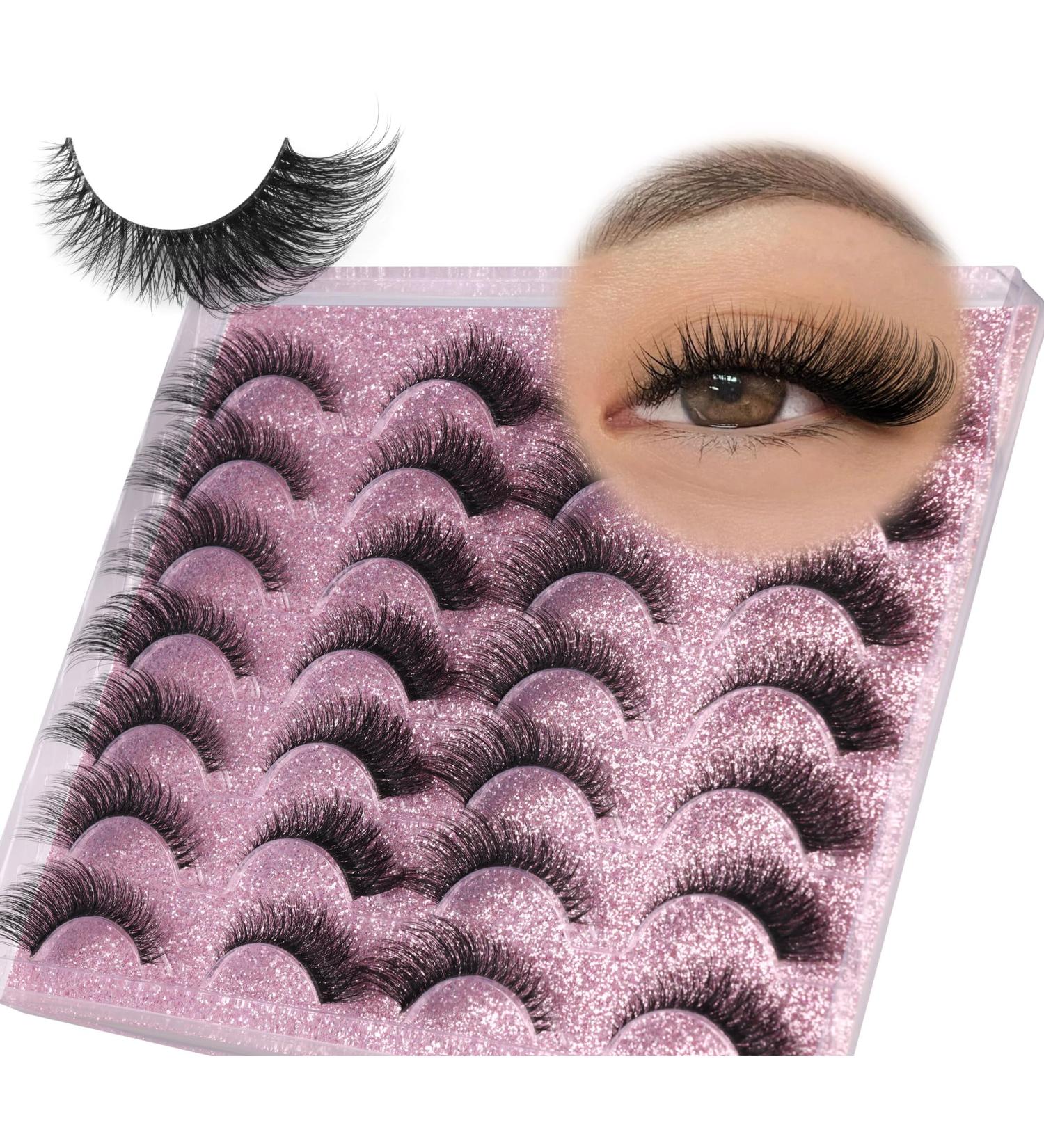 Magnetic Eyelashes Cat Eye Wispy Lashes Magnetic False Eyelashes with Applicator No Glue Needed Natural Strip Lashes Durable 1 Pair Magnetic Lashes - Buy Online on GoSupps.com