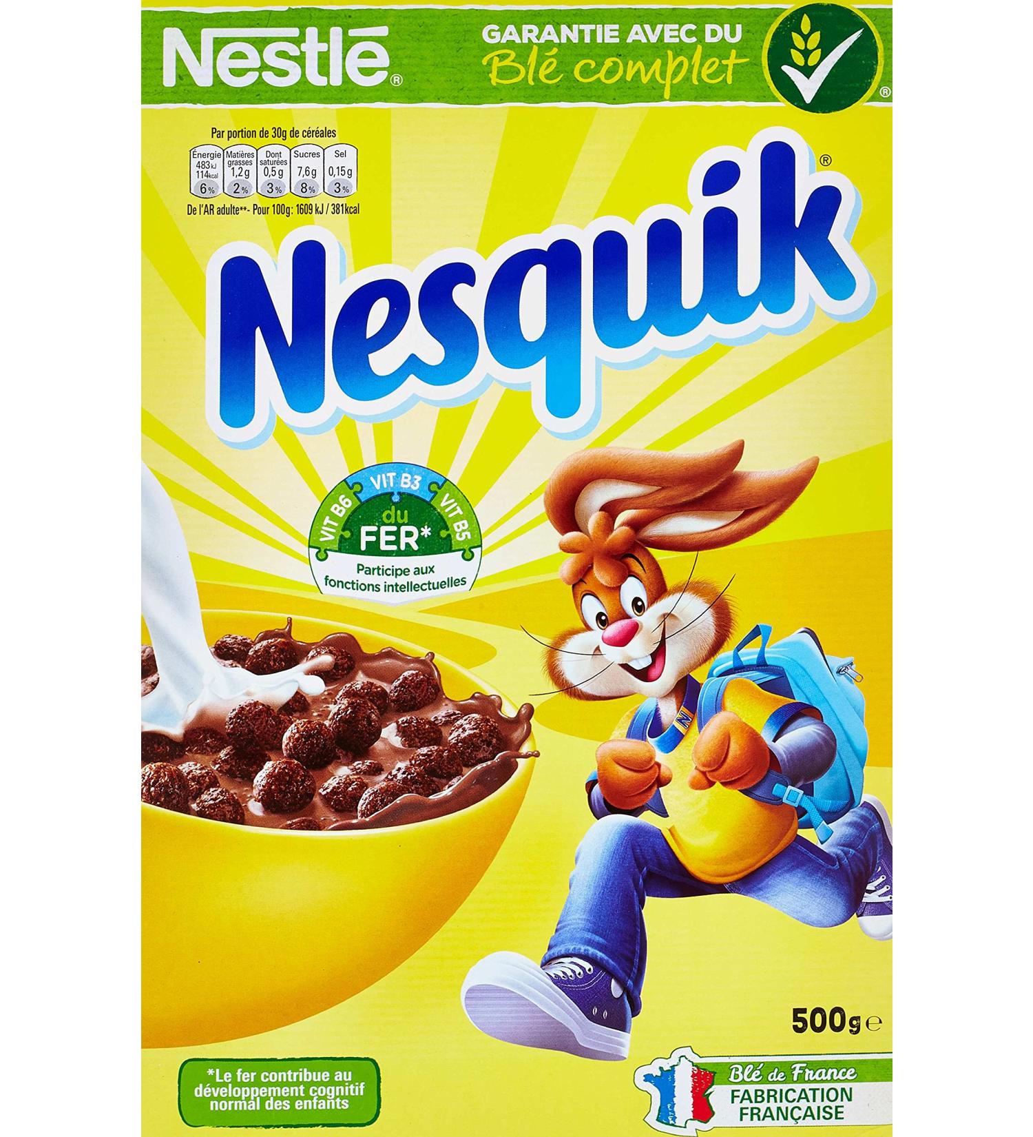 Nestl Nesquik Breakfast Cereal 500g Pack - Pack of 4 - Buy Online on GoSupps.com
