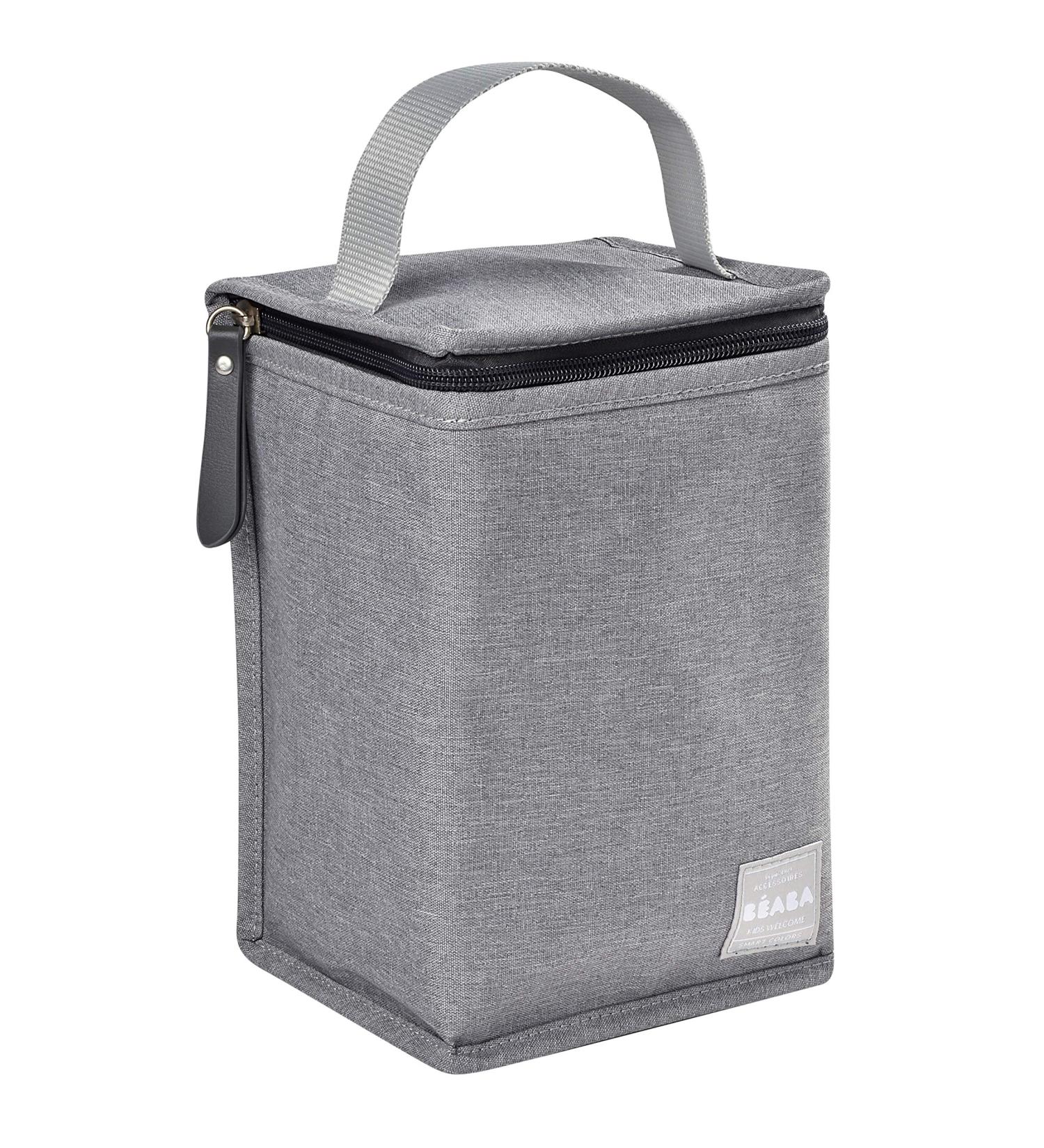 ABA Insulated Baby Meal Pouch - Large Capacity Thermal Bottle Storage Bag - Grey | Soft Waterproof Material, Foldable Design - Buy Online on GoSupps.com