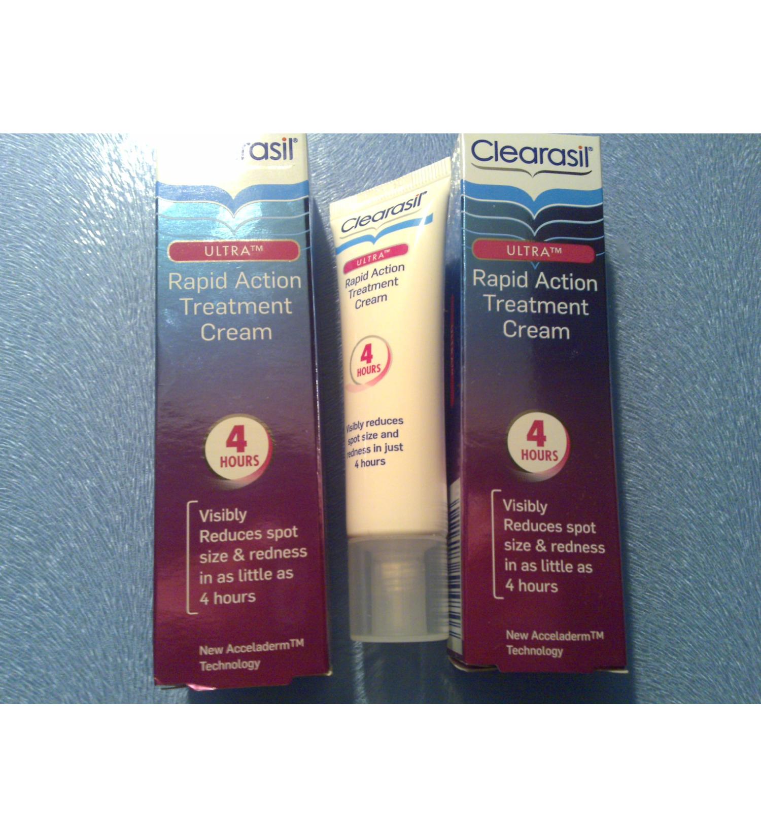 Clearasil Clearasil 2 x Ultra Fast Action Treatment Cream 25ml 4 Hours