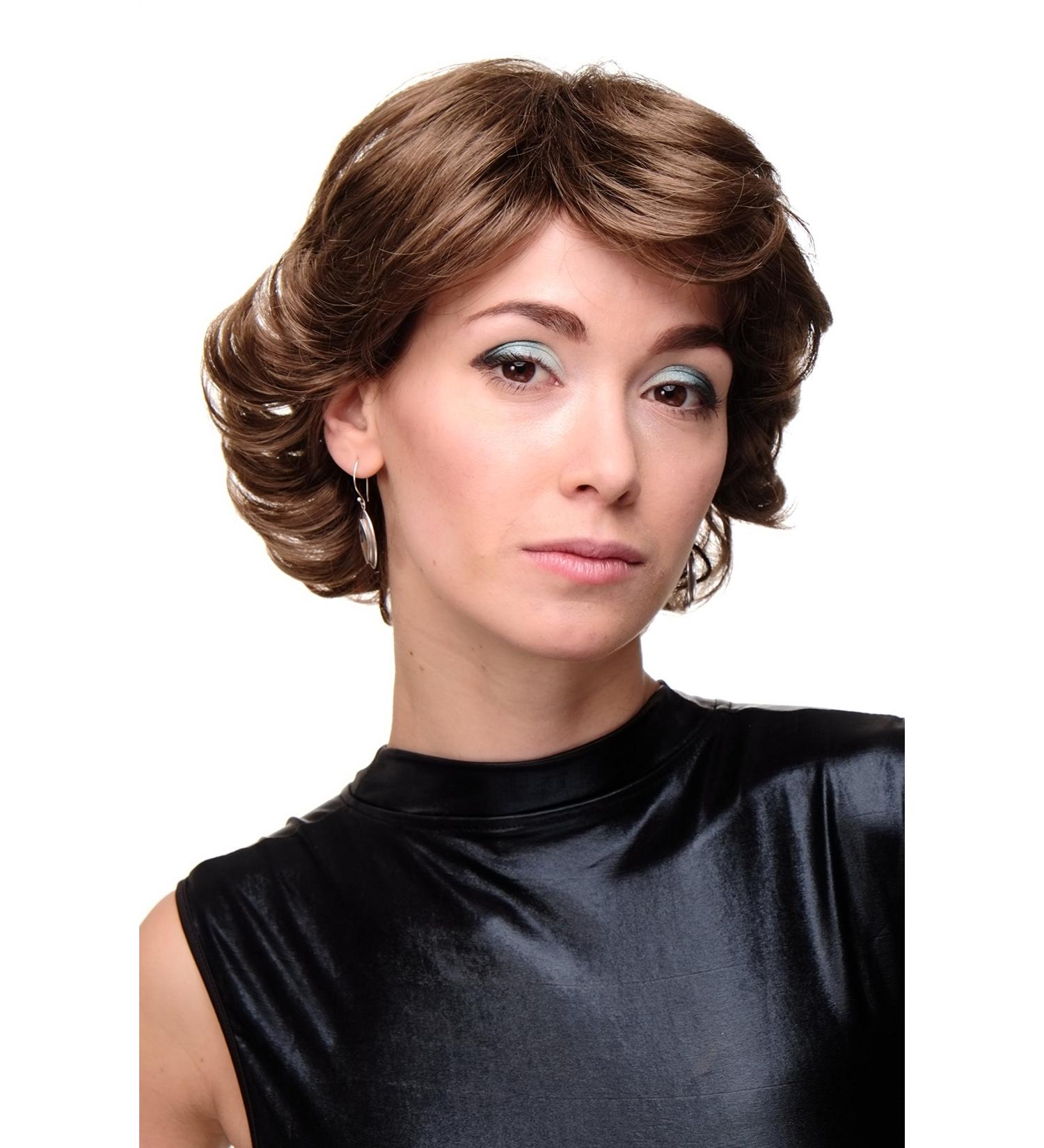 WIG ME UP - Short Glamorous 80s Style Brown Ladies Wig GFW1871-12 | Voluminous Teased Wigs for International Shipping - Buy Online on GoSupps.com