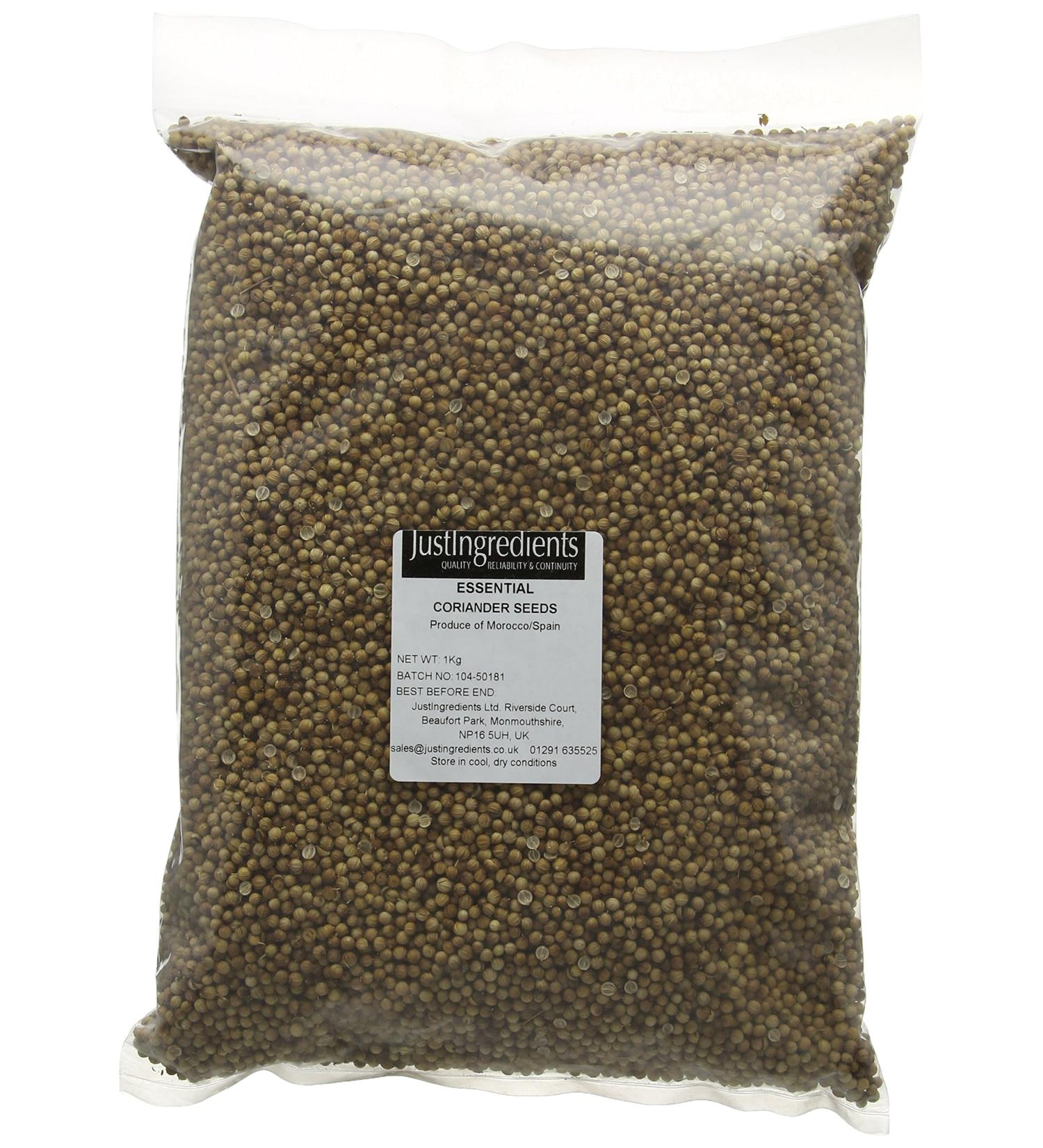 JustIngredients Essentials Coriander Seeds 1 kg - Pack of 1 - Buy Online on GoSupps.com