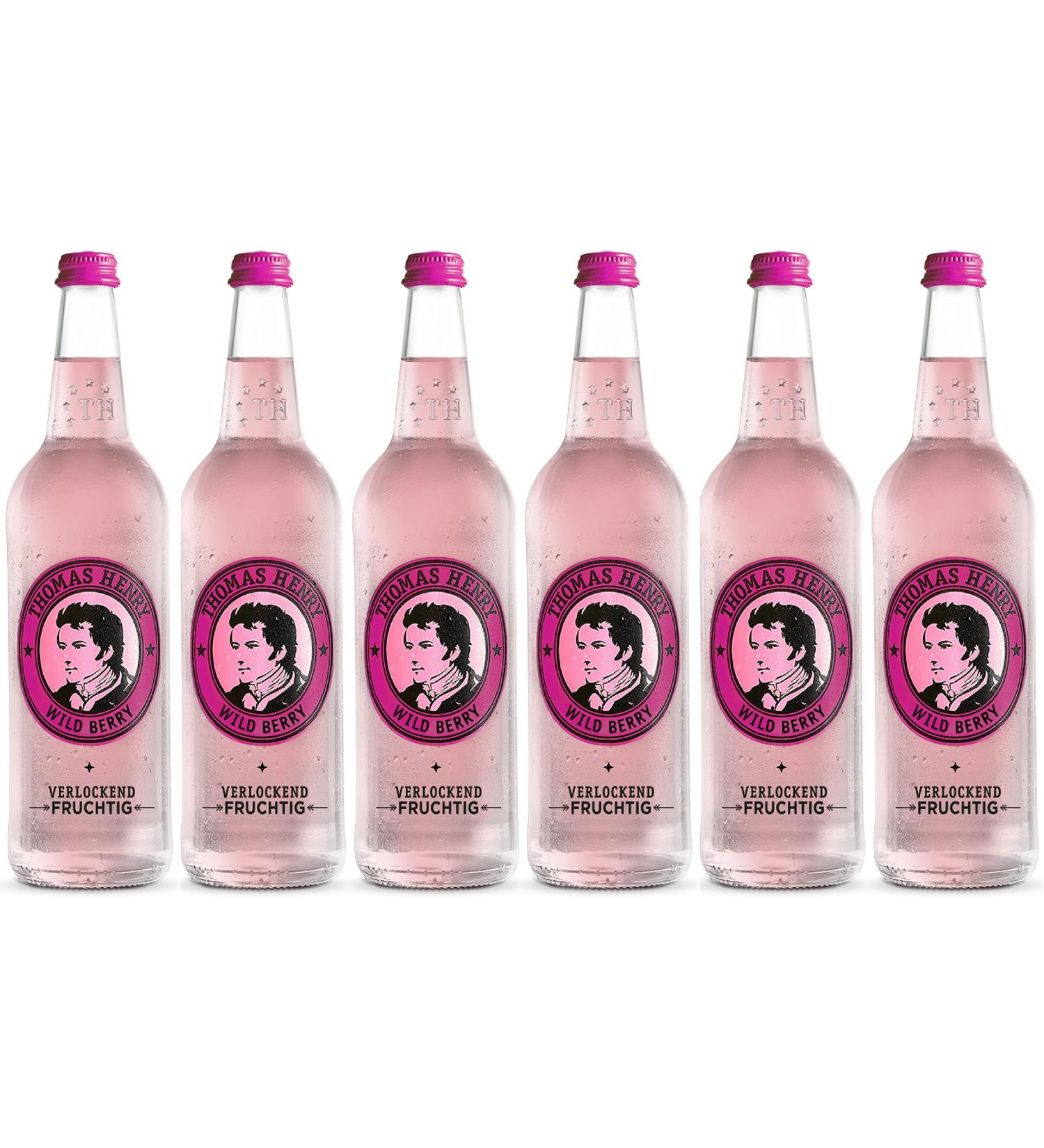 Thomas Henry Wild Berry - Temptingly Fruity Soda (6 x 0.75 l) | International Shipping Available - Buy Online on GoSupps.com