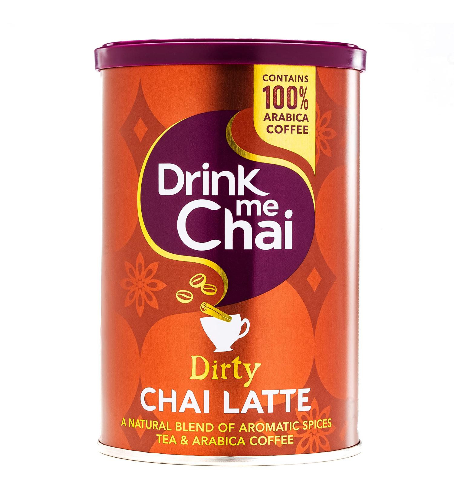 Drink Me Chai Dirty Chai Latte 200g - Colombian Arabica Coffee & Secret Chai Recipe | Just Add Water Powder - Pack of 1 - Buy Online on GoSupps.com