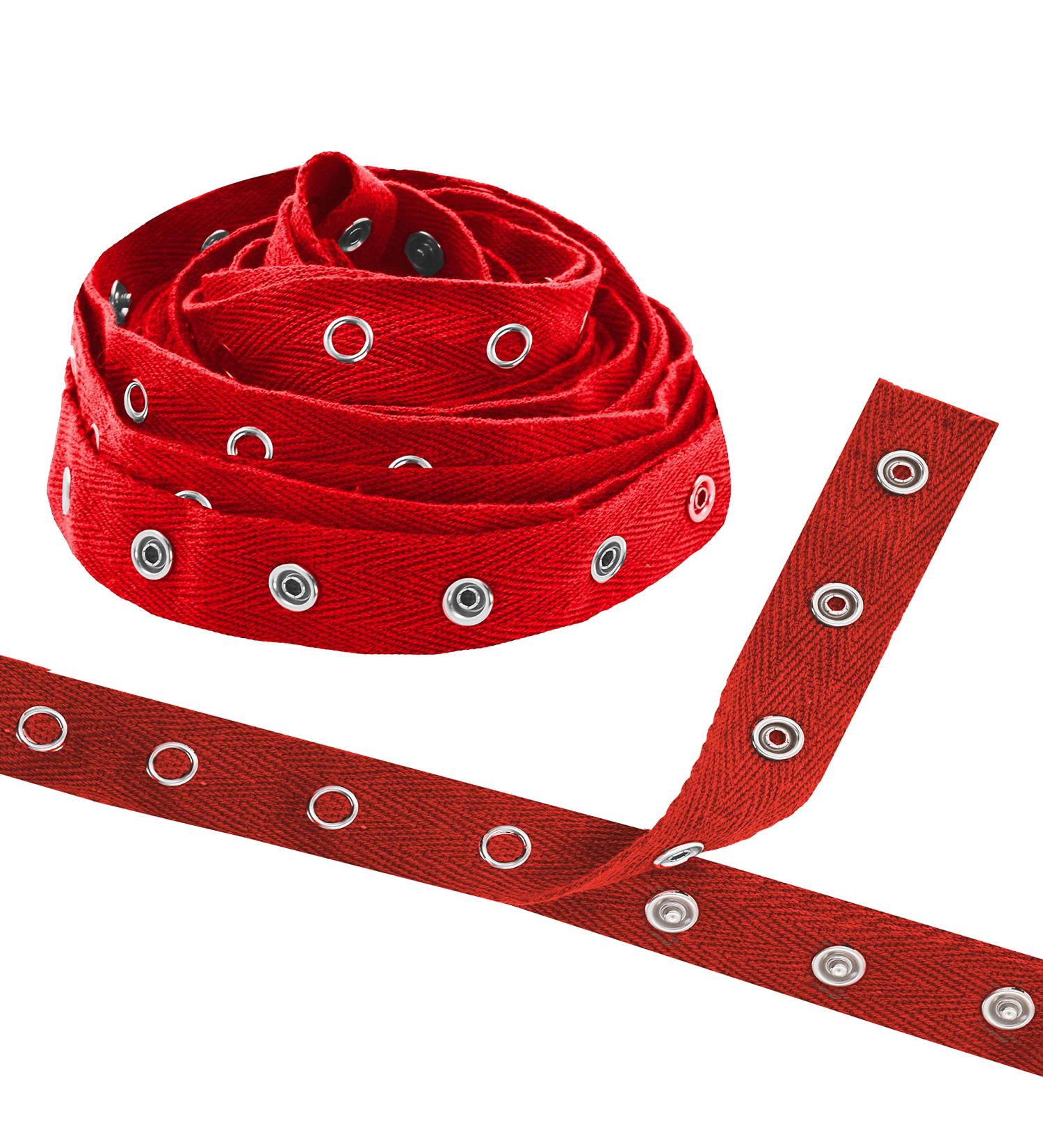 Mandala Crafts Red Snap Tape for Sewing - 3 Yards Baby Snap Button Trim - Fastener Button Strips for Baby Clothes - Buy Online on GoSupps.com