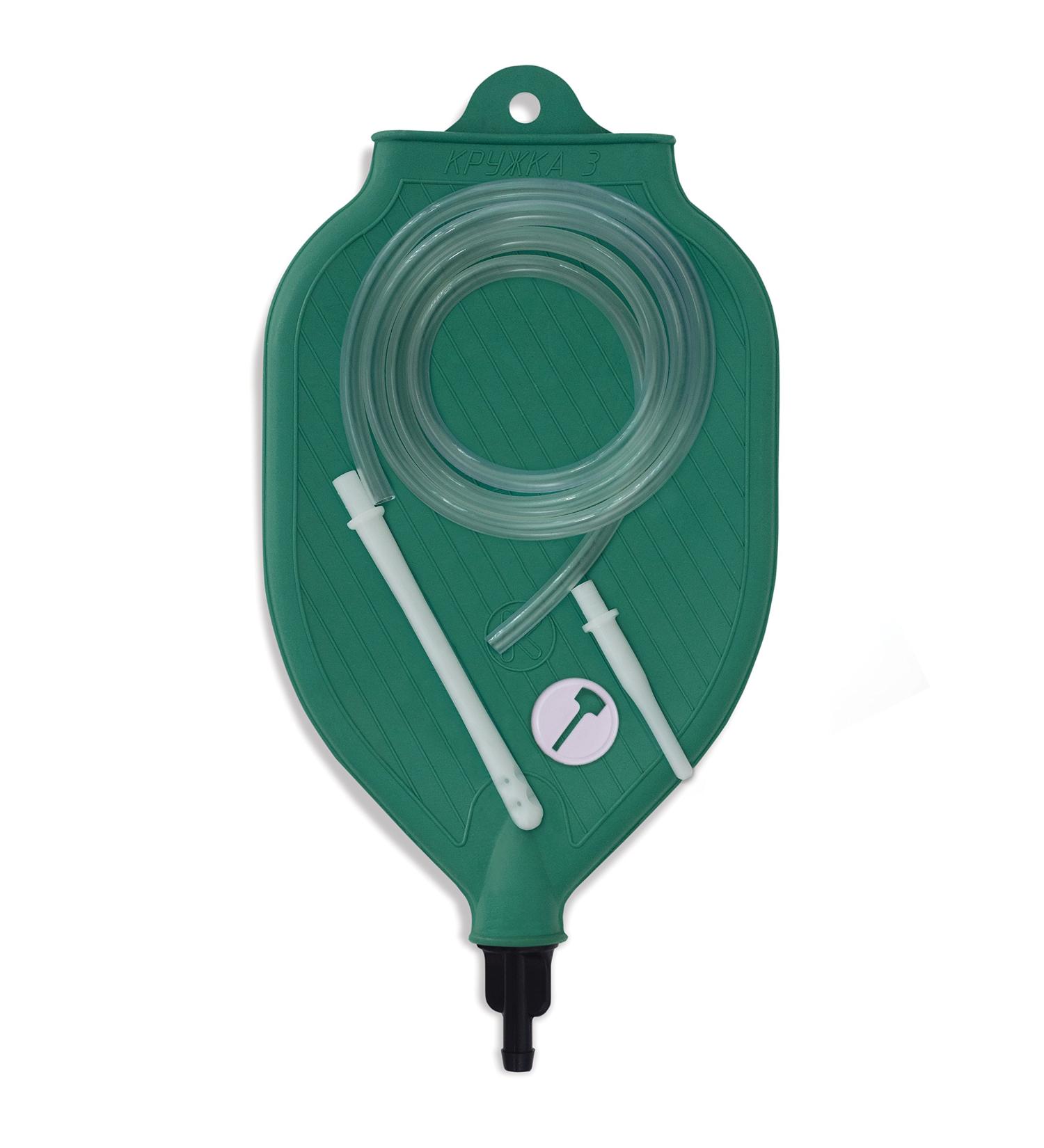 KIEVGUMA Premium Medical Grade Enema Bag - 1500 ml Natural Rubber Enema Device - Green | International Shipping - Buy Online on GoSupps.com