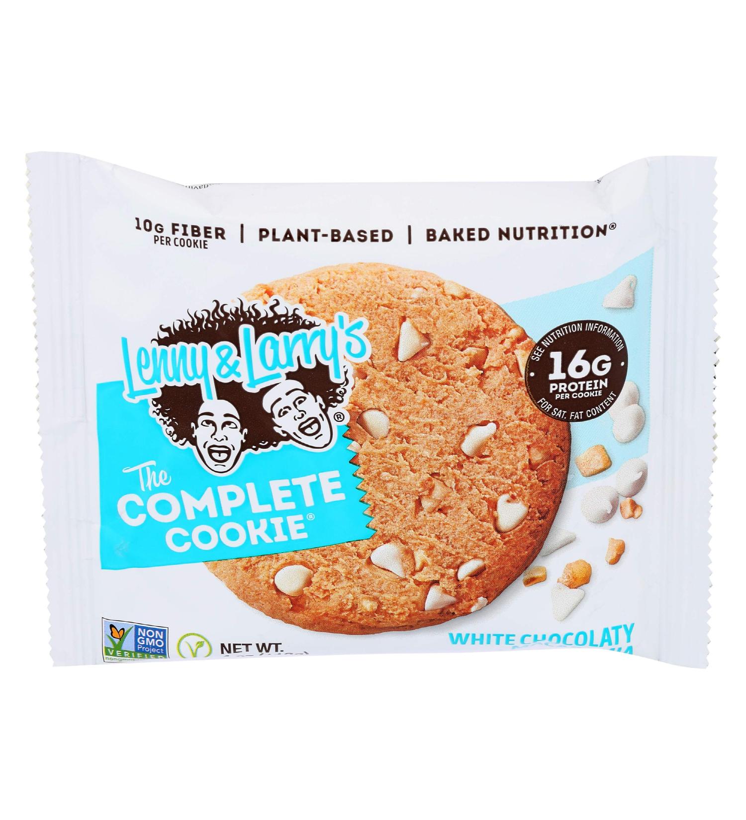 Lenny & Larry's White Chocolate Macadamia Cookies 4 oz - Deliciously Crunchy Treat - Buy Online on GoSupps.com