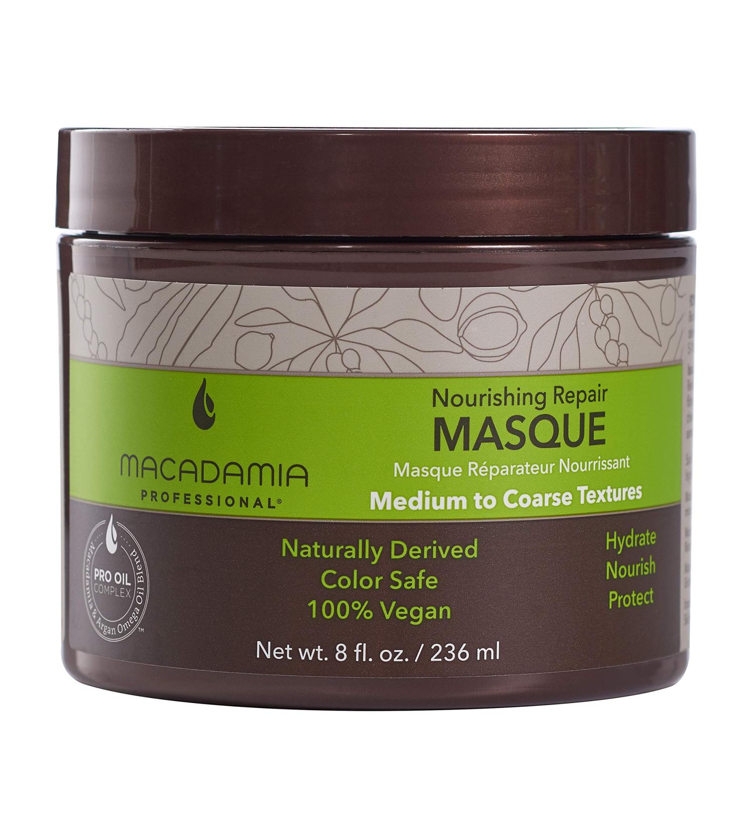 Macadamia Professional Nourishing Repair Hair Masque - 8 FL Oz - Sulfate & Paraben Free - Organic Vegan Hair Care for Moisture & Elasticity - Buy Online on GoSupps.com