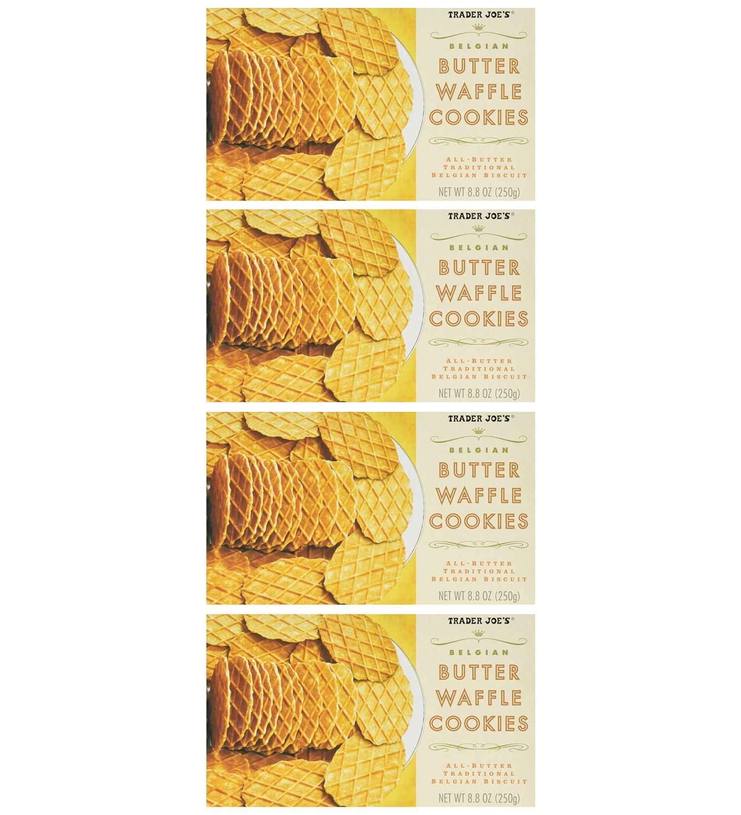 Trader Joe's Belgian Butter Waffle Cookies (4 Pack)