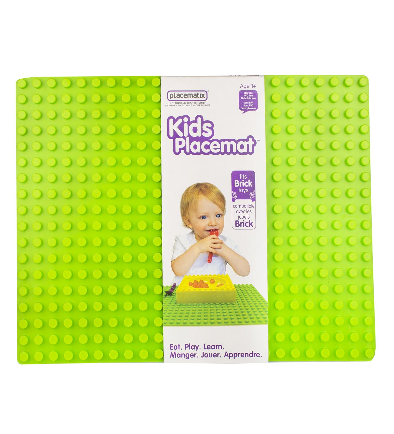 Placematix Kids Green Placemat Placement - Fun & Functional Kids Place Setting - Buy Online on GoSupps.com