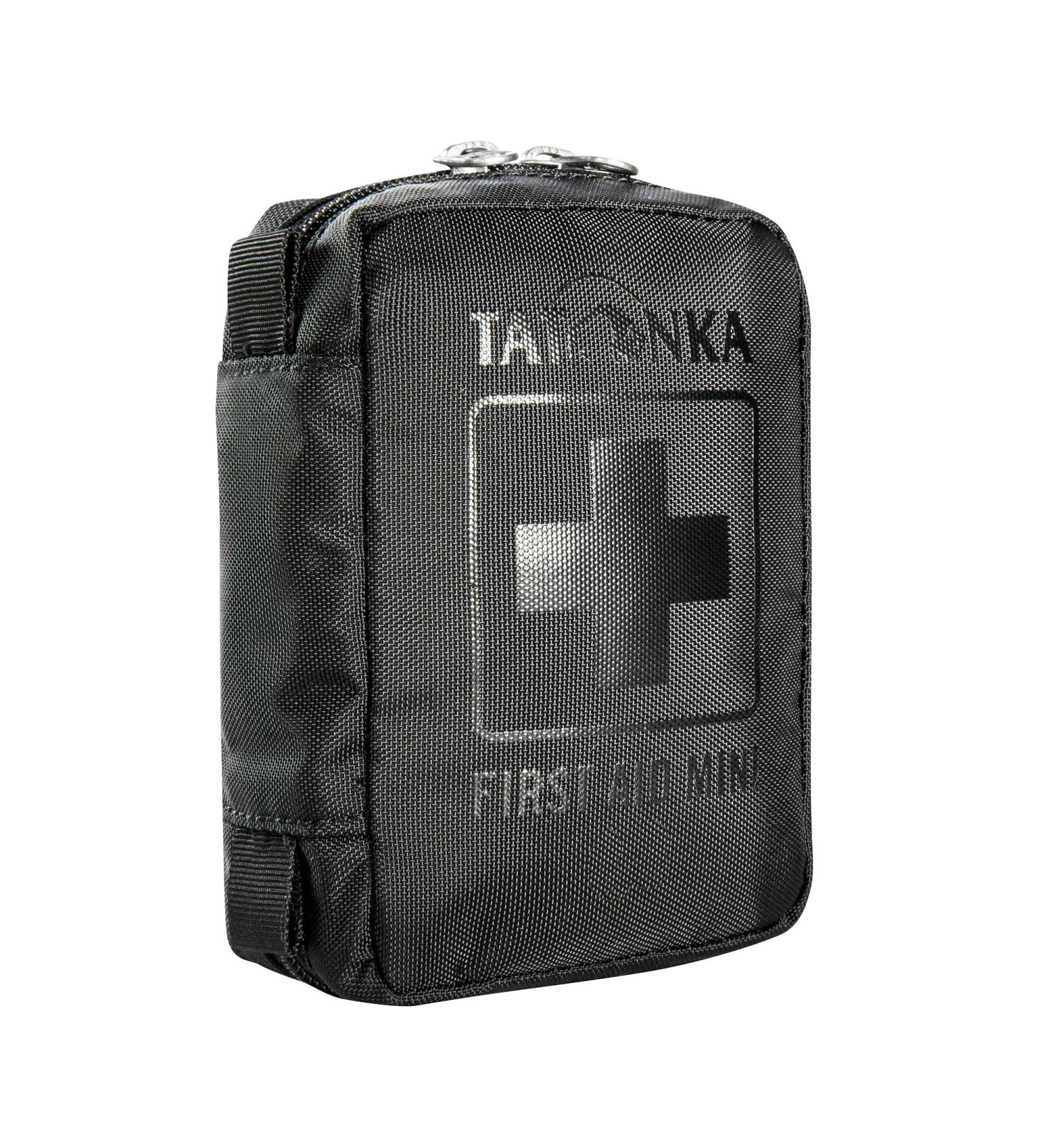 Tatonka First Aid Mini Set - Compact First Aid Kit for Outdoor Adventures Hiking & Cycling - Includes Tick Pliers - 10x7x4cm Black - Buy Online on GoSupps.com