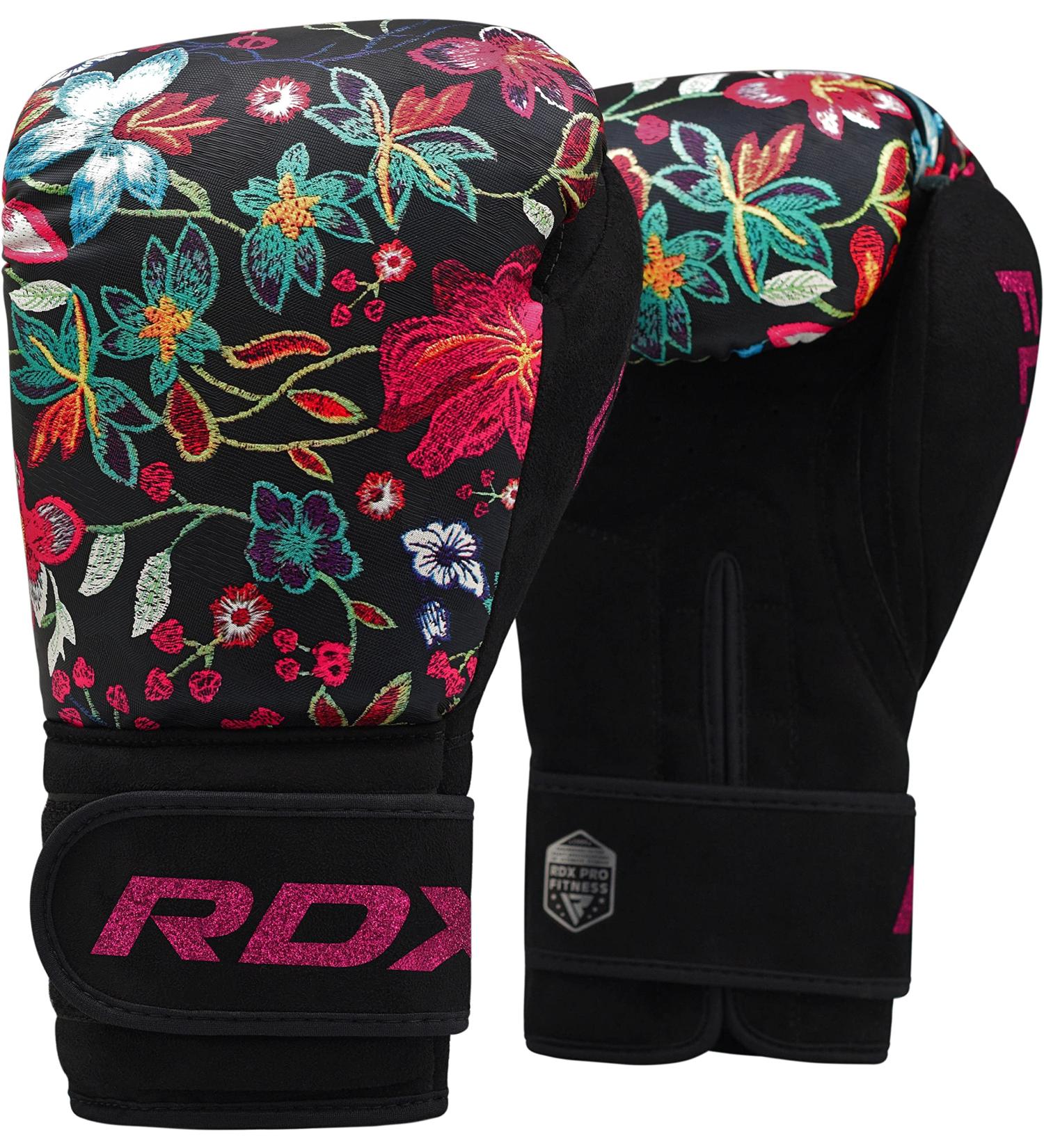 RDX Women's Boxing Gloves - Pink & Black Kickboxing Muay Thai Sparring Martial Arts Training - 8 10 12 oz Options - Buy Online on GoSupps.com