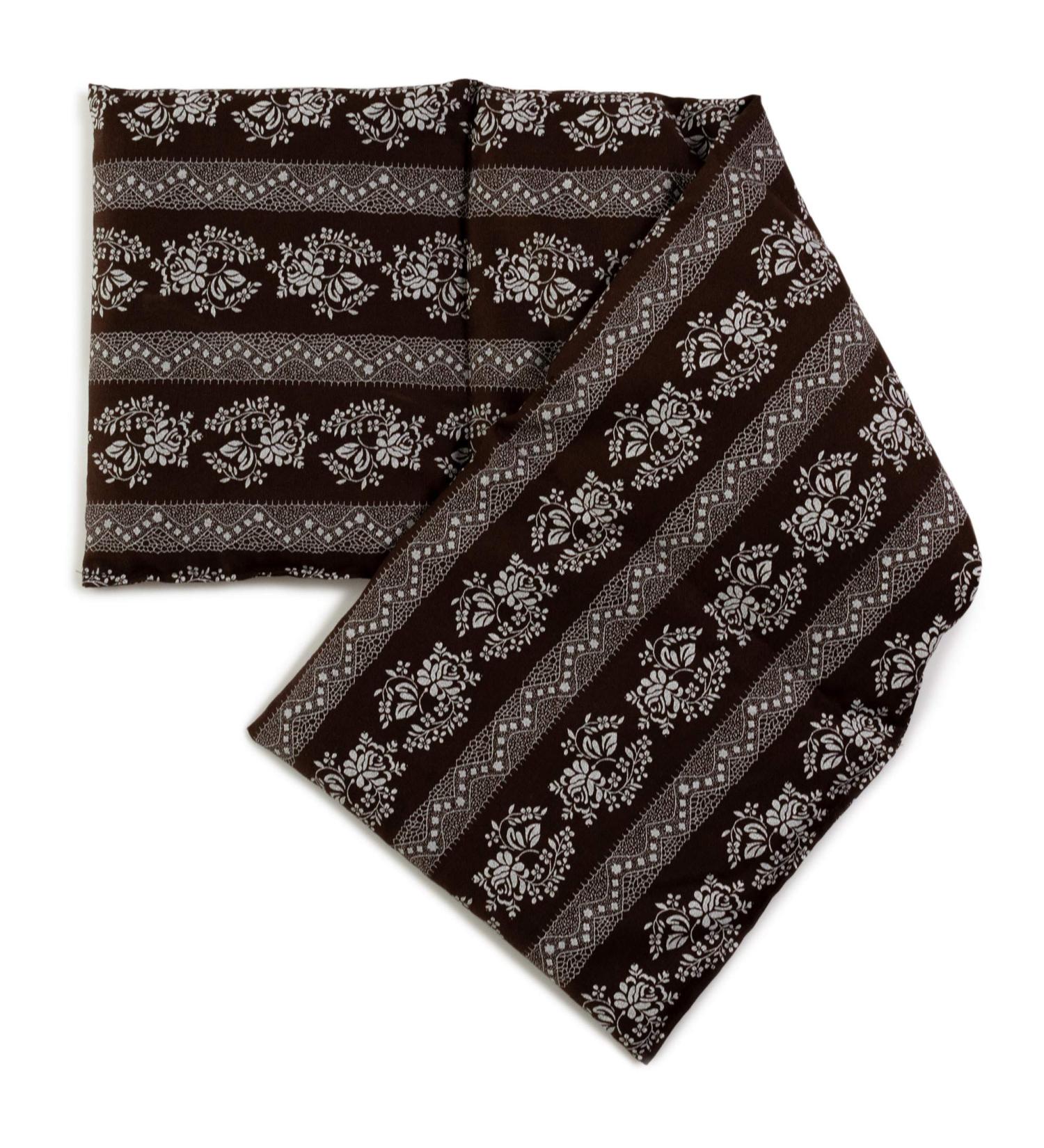 4-Chamber Grape Seed Pillow 20x60cm - Flower-Brown Heat & Cold Therapy - Natural Grain Pillow - Buy Online on GoSupps.com