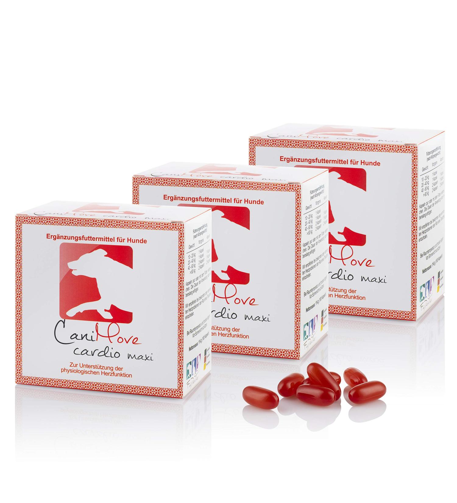 Canimove Cardio Maxi - Heart Health Supplement 300 Capsules with EPA/DHA & Crataegus for Blood Pressure & Circulation - Buy Online on GoSupps.com