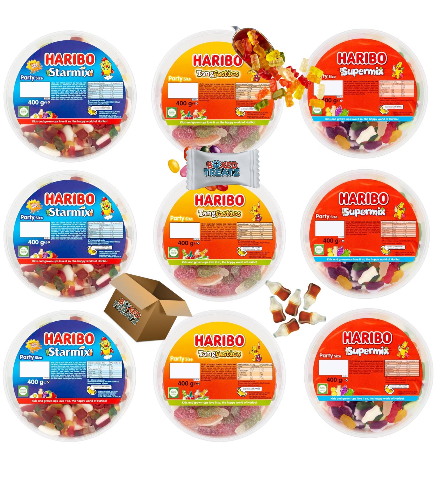 Sweets Tub Bundle: Starmix Super Mix Tangfastics 9X400g (3.6 KG) Parties Birthdays Boxed Treatz - Buy Online on GoSupps.com