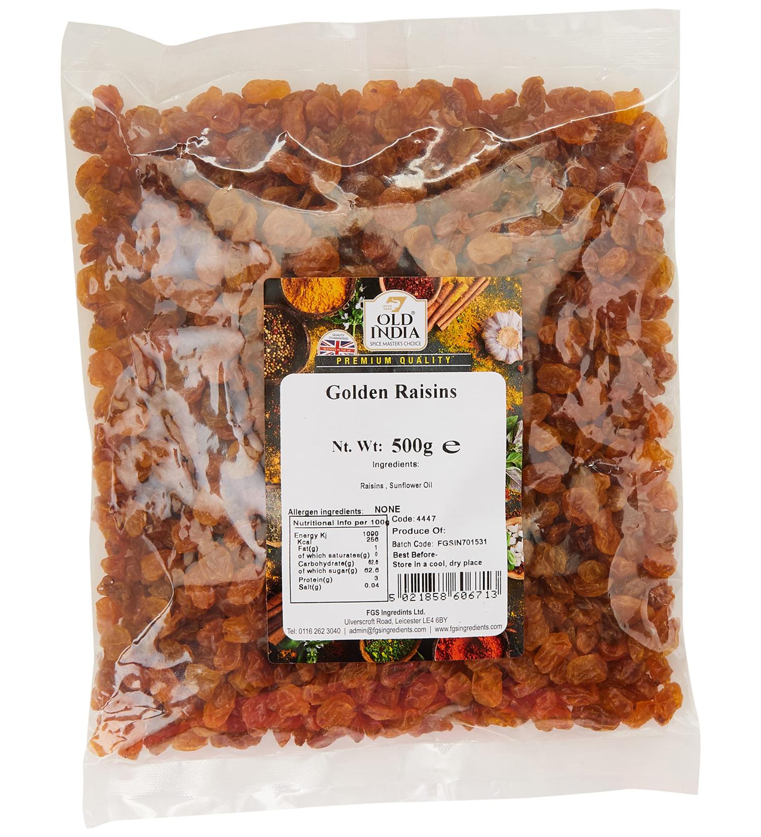 Old India Golden Raisins 500g - Buy Online on GoSupps.com