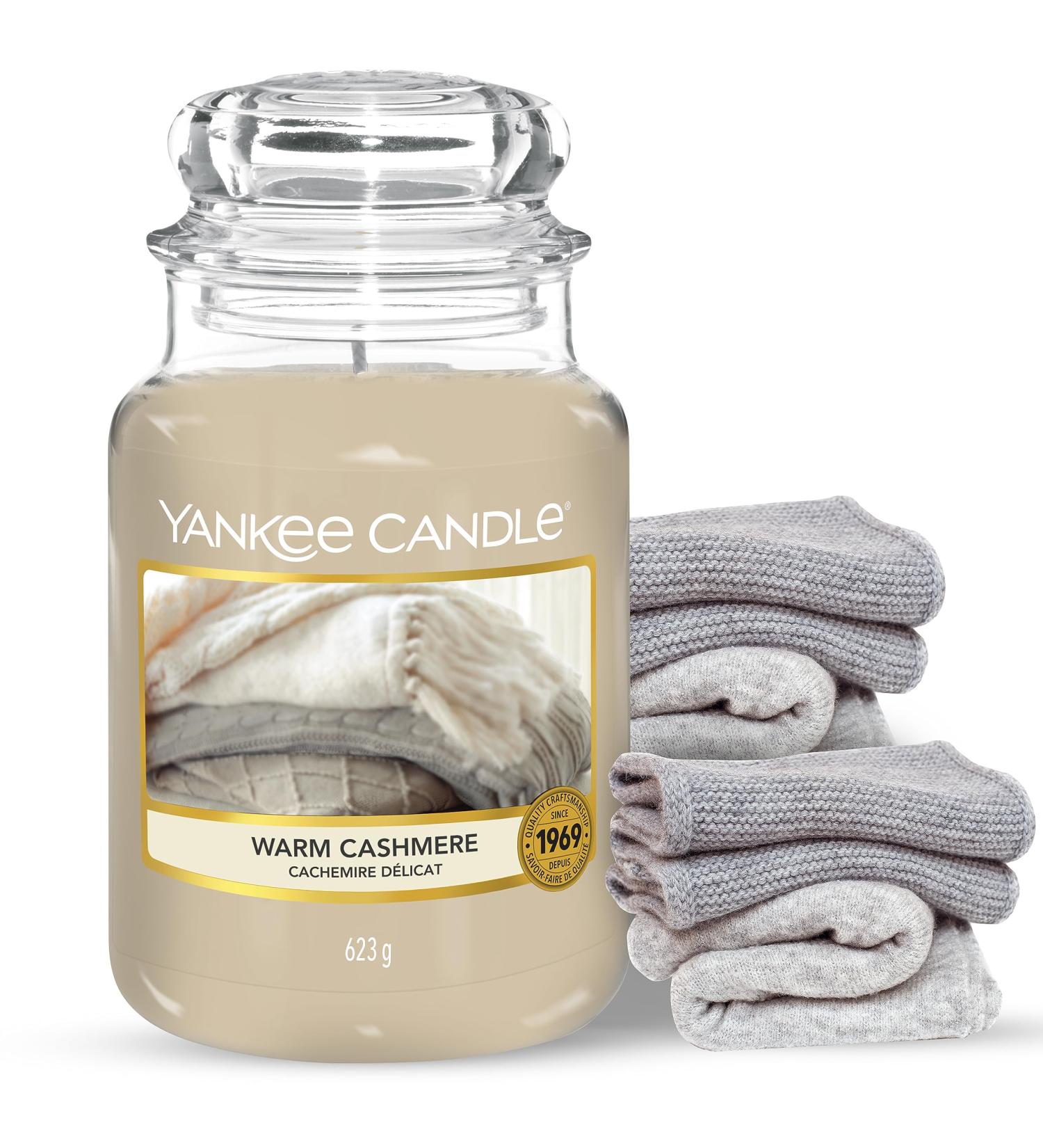 Yankee Candle Warm Cashmere - Long Burning 150 Hours Large Fragrance Candle in Glass - Buy Online on GoSupps.com