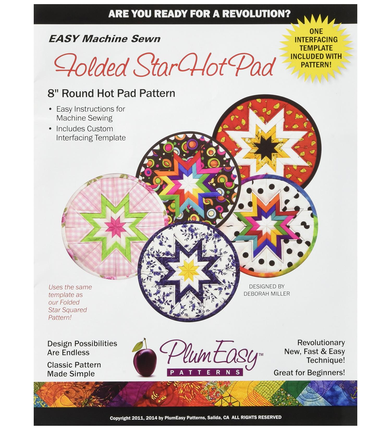 PlumEasy Patterns Rounded Folded Star Hot Pad