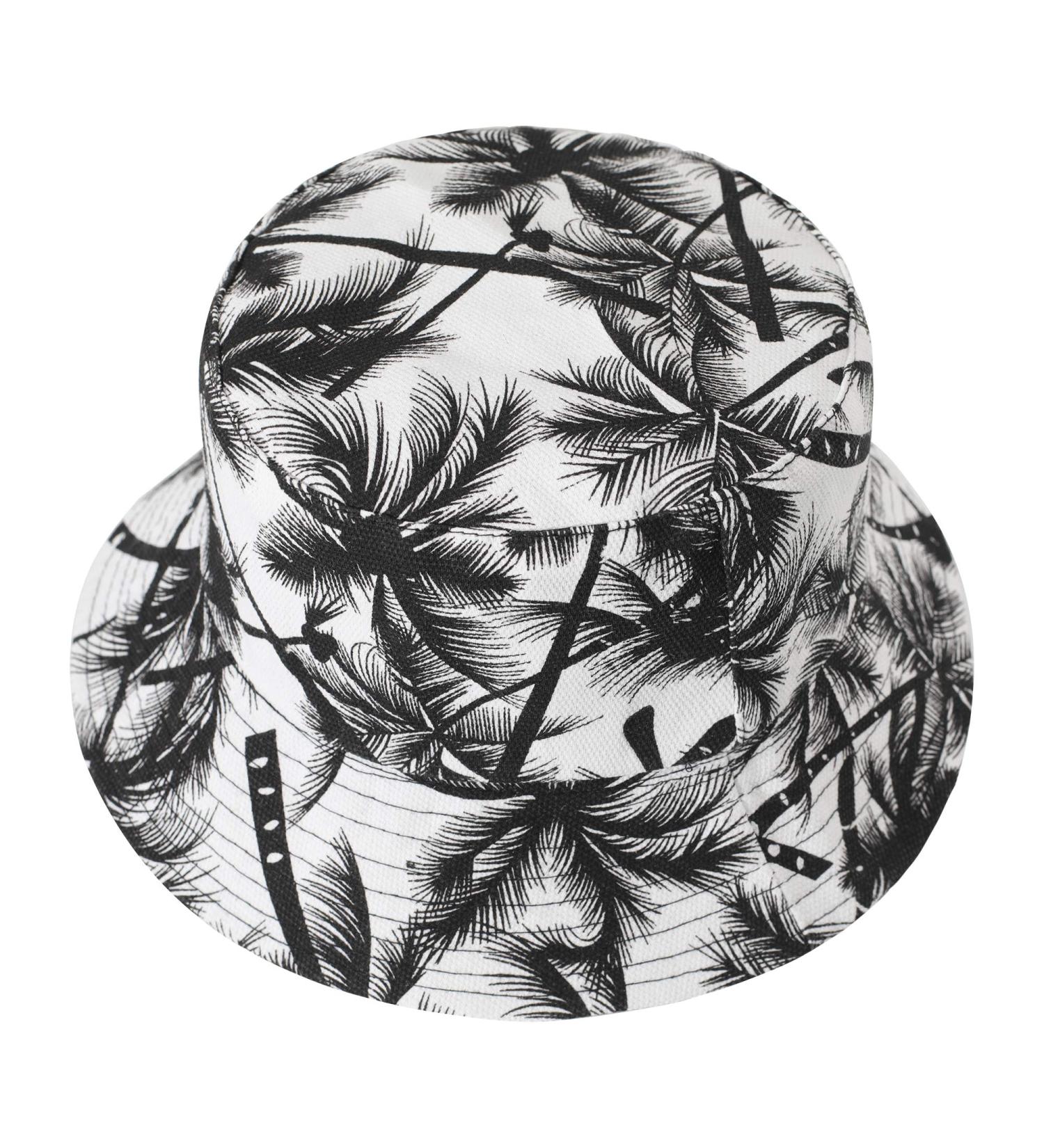 ZLYC Unisex Palm Tree Black Bucket Hat - Summer Travel Fisherman Cap for Women Men Teens - Buy Online on GoSupps.com