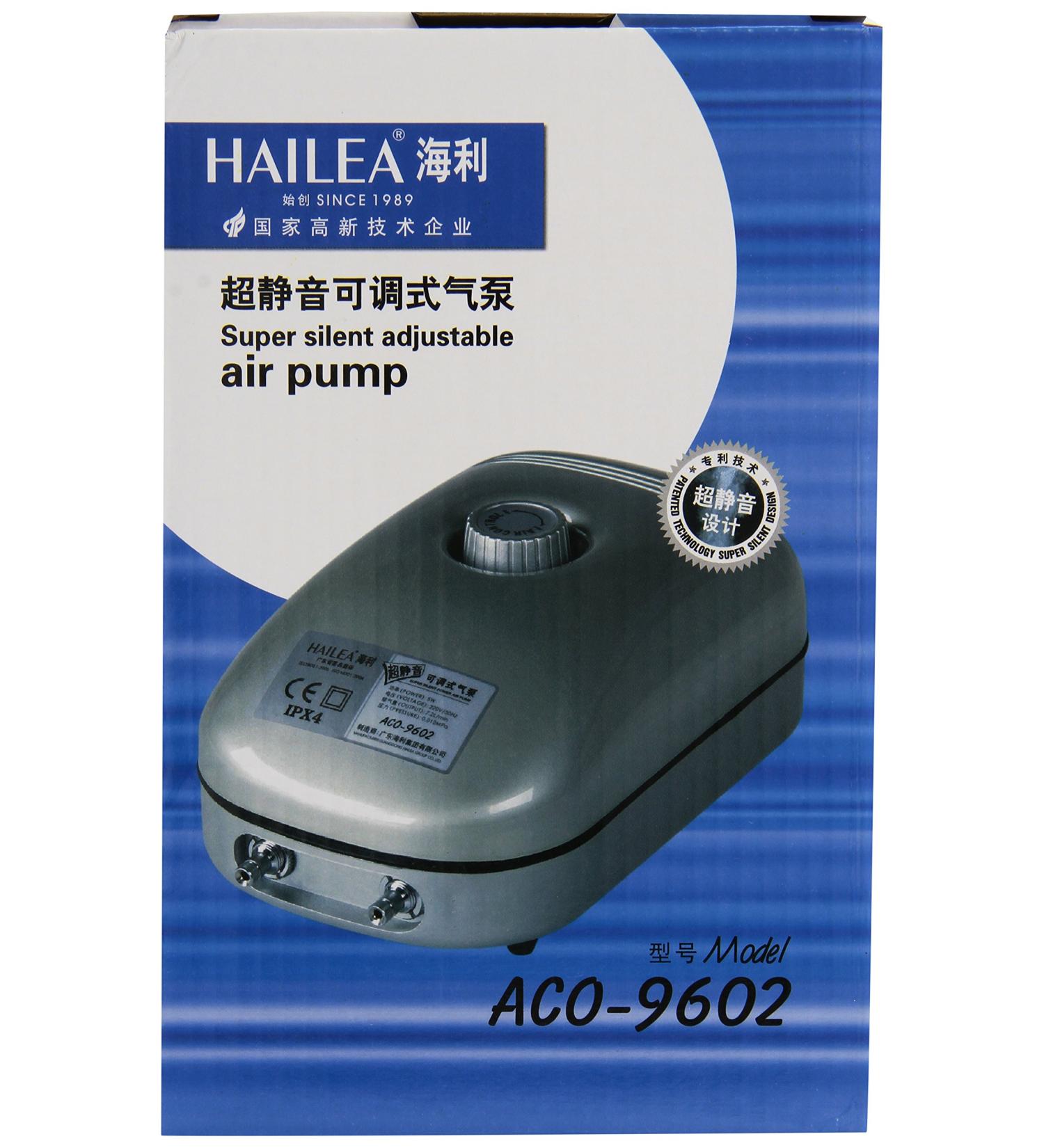 Hailea ACO 9602 Air Pump - 5W 7.2L/M Max Pressure 1.2M | International Shipping Available - Buy Online on GoSupps.com