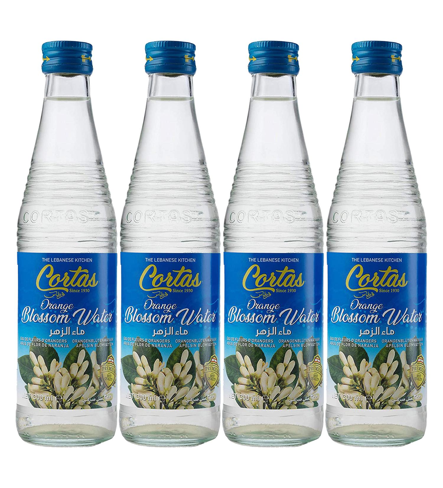 Cortas Orange Blossom Water 10 Fl Oz - Pack of 4 | Pure and Fragrant Floral Essence - Buy Online on GoSupps.com