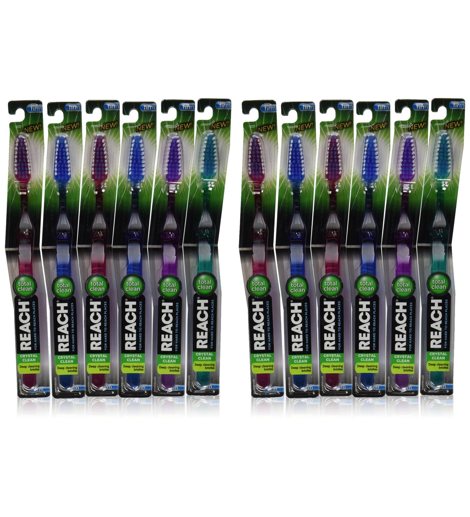 Reach Toothbrush  Firm  Full Head 12 (Colors May Vary)